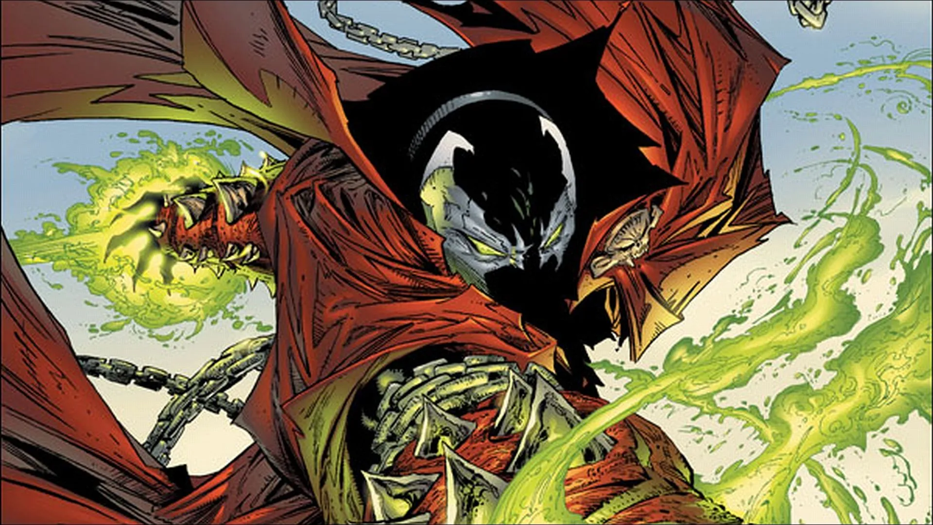 HD Comic Spawn Wallpaper: Dark Power Unleashedx1080
