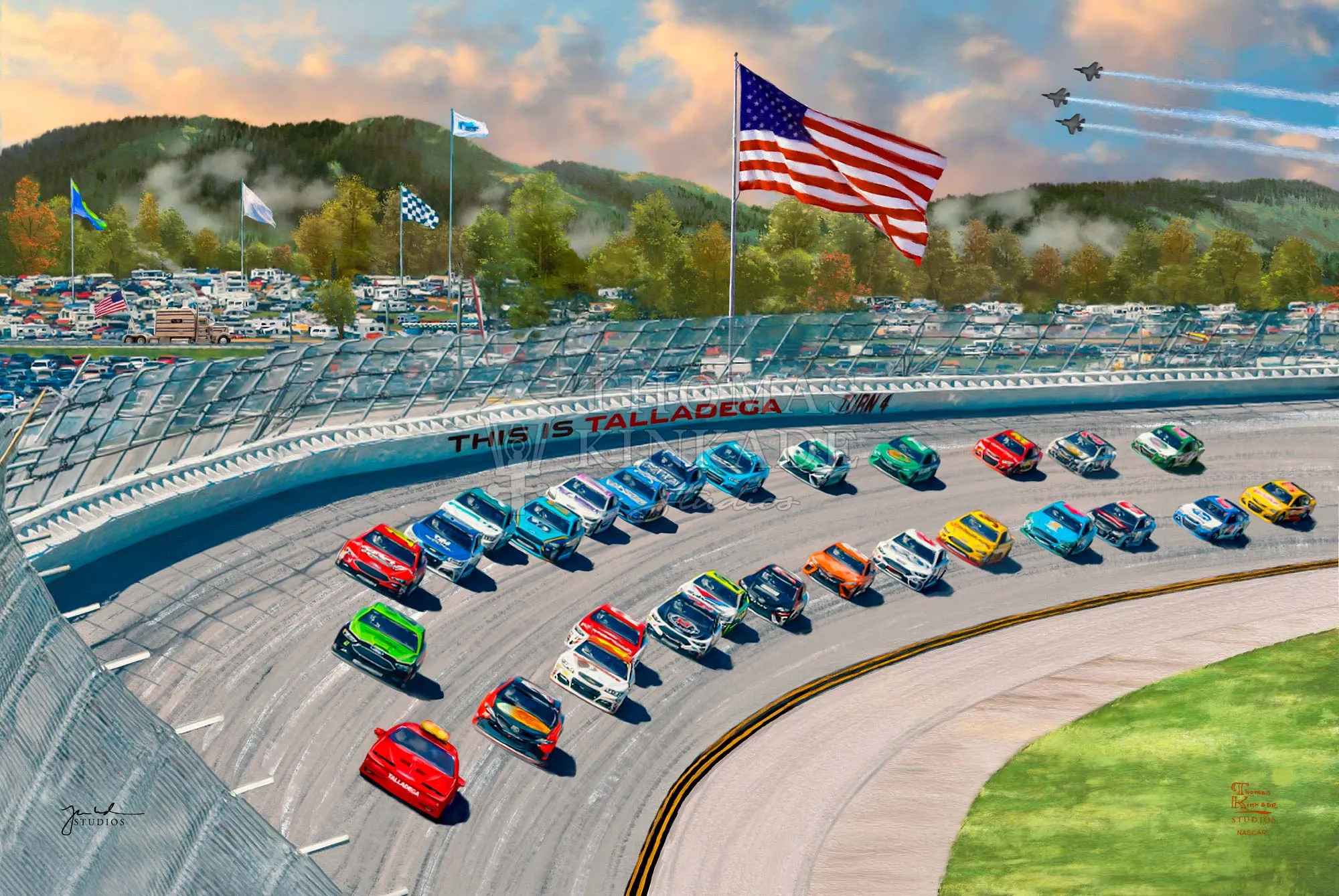 NASCAR® Talladega Edition Canvas Limited Edition Canvas From Thomas Kinkade Studios