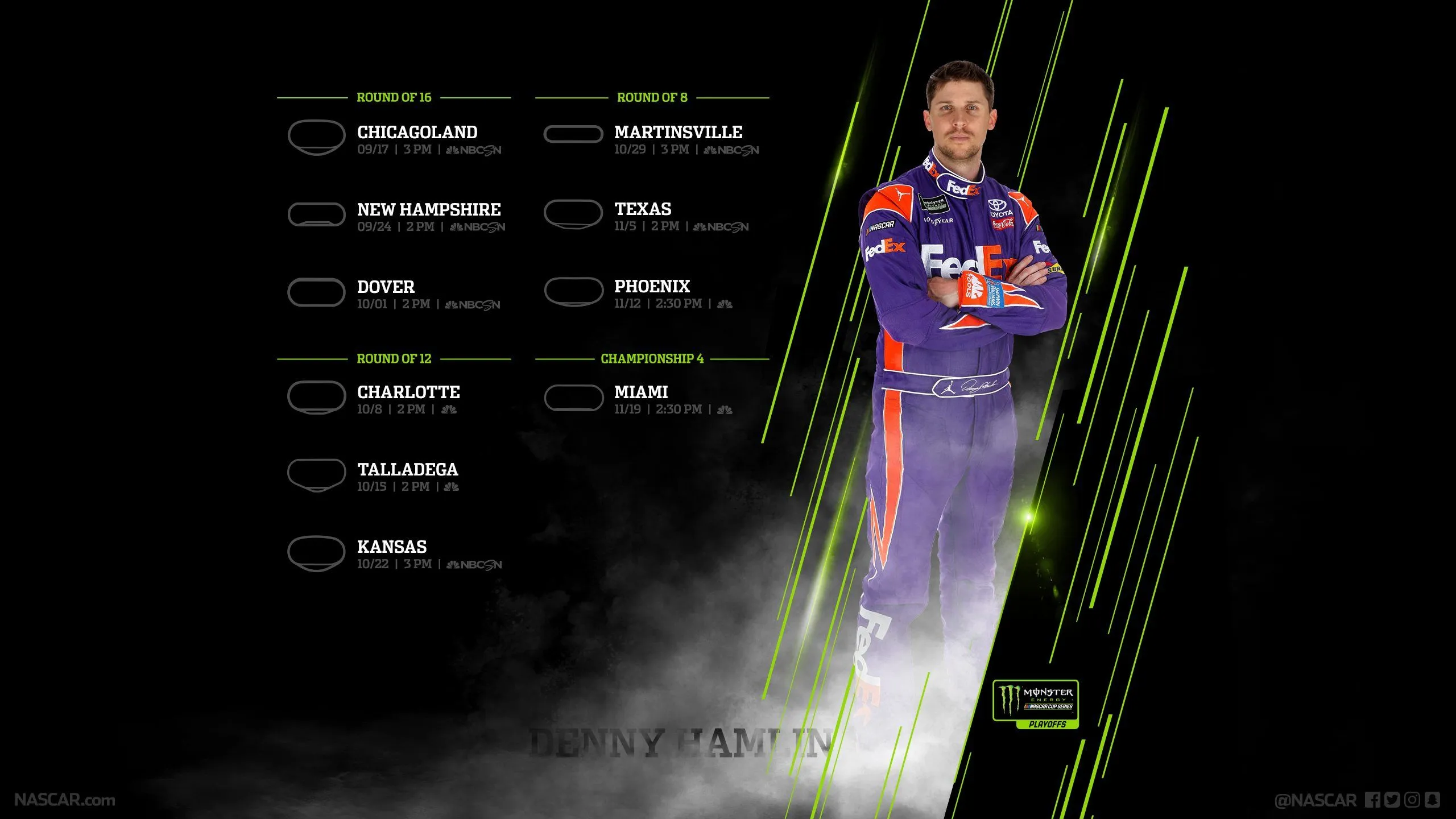 NASCAR Playoffs wallpaper, home screens available now