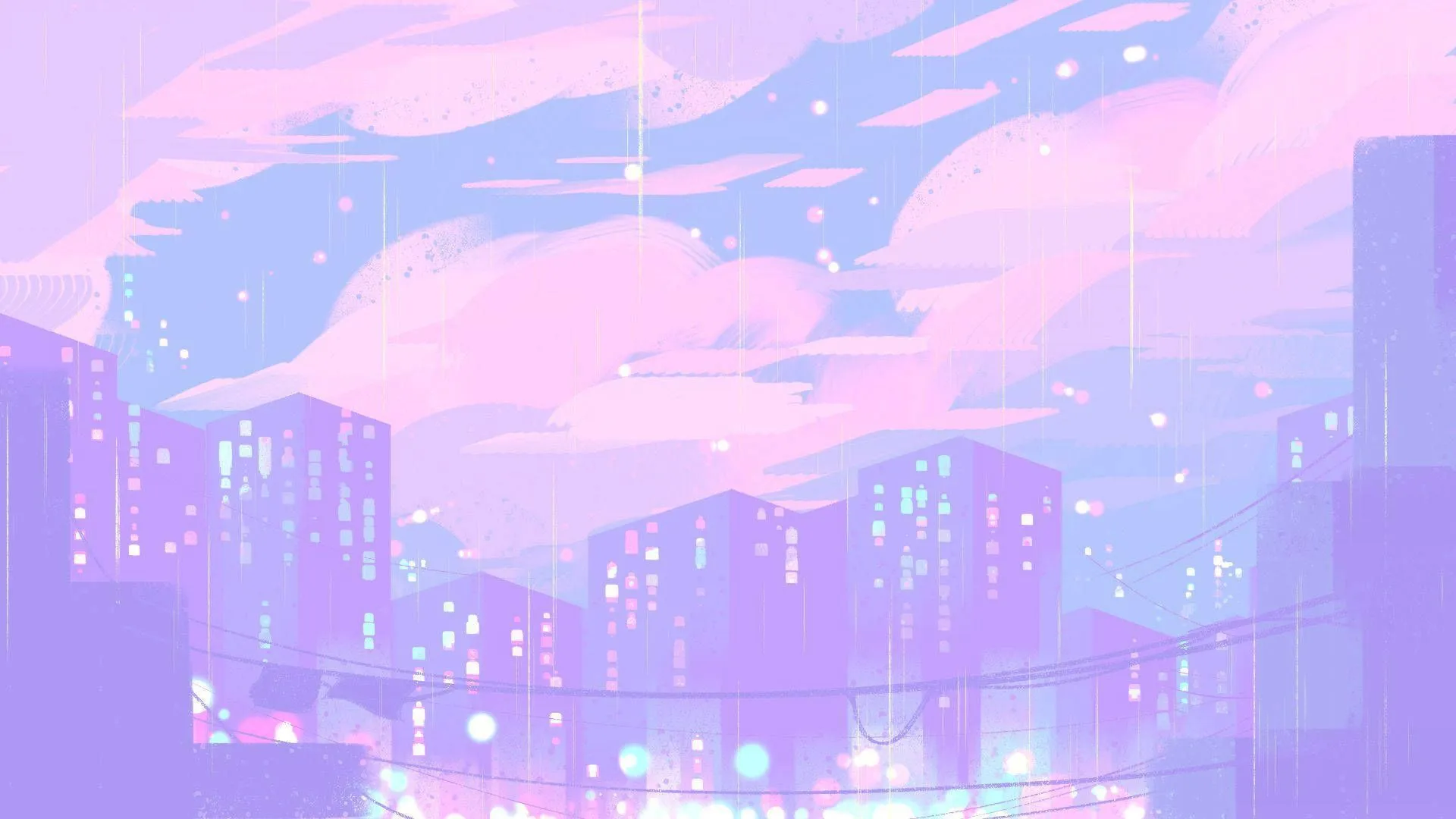 Purple Aesthetic Anime Background