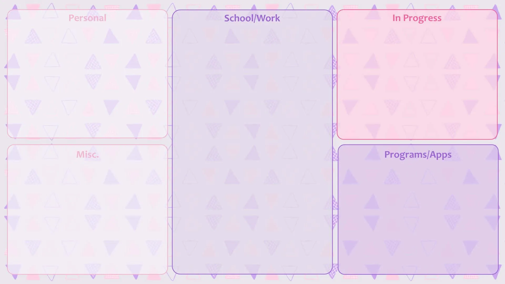 Download Cute Desktop Organizer Pale Purple Wallpaper