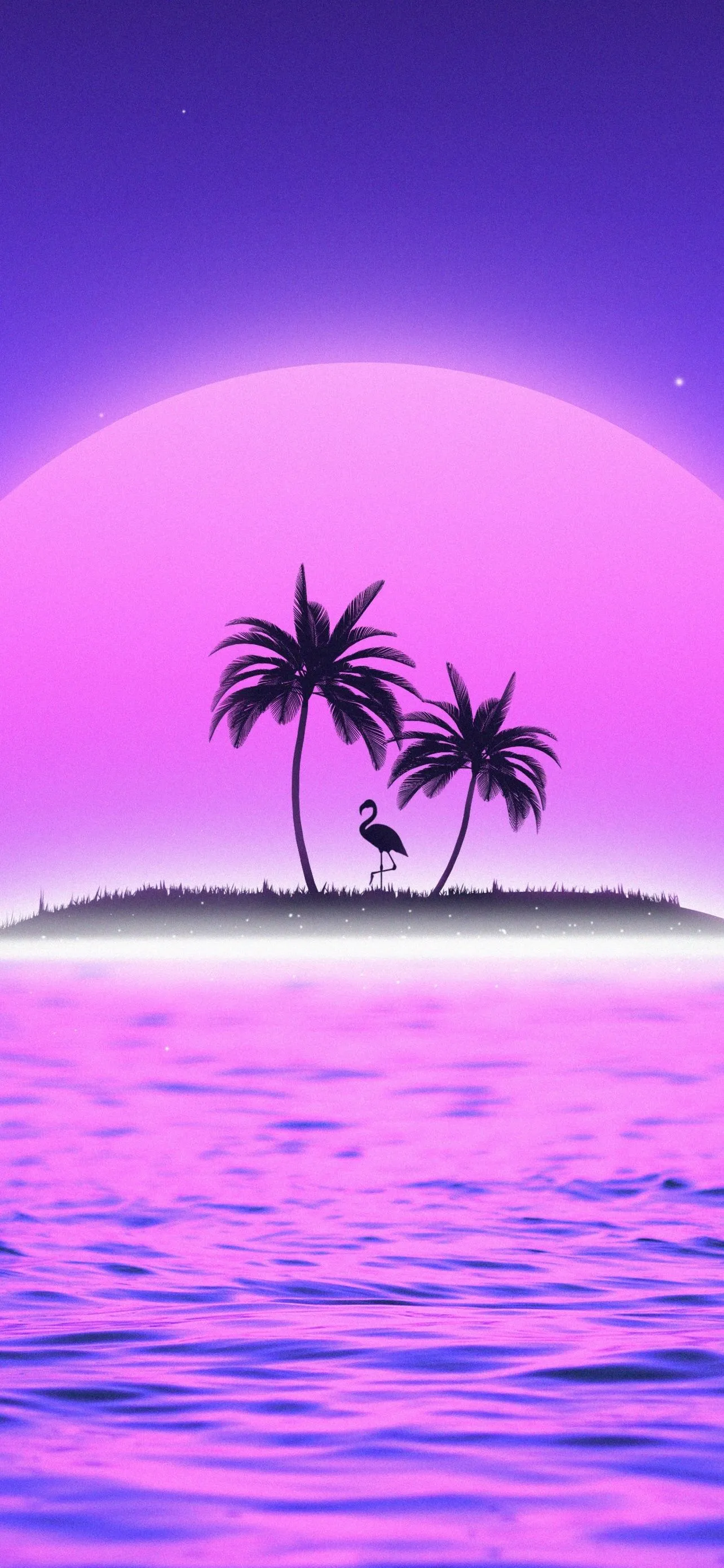 Sunset Retrowave Purple