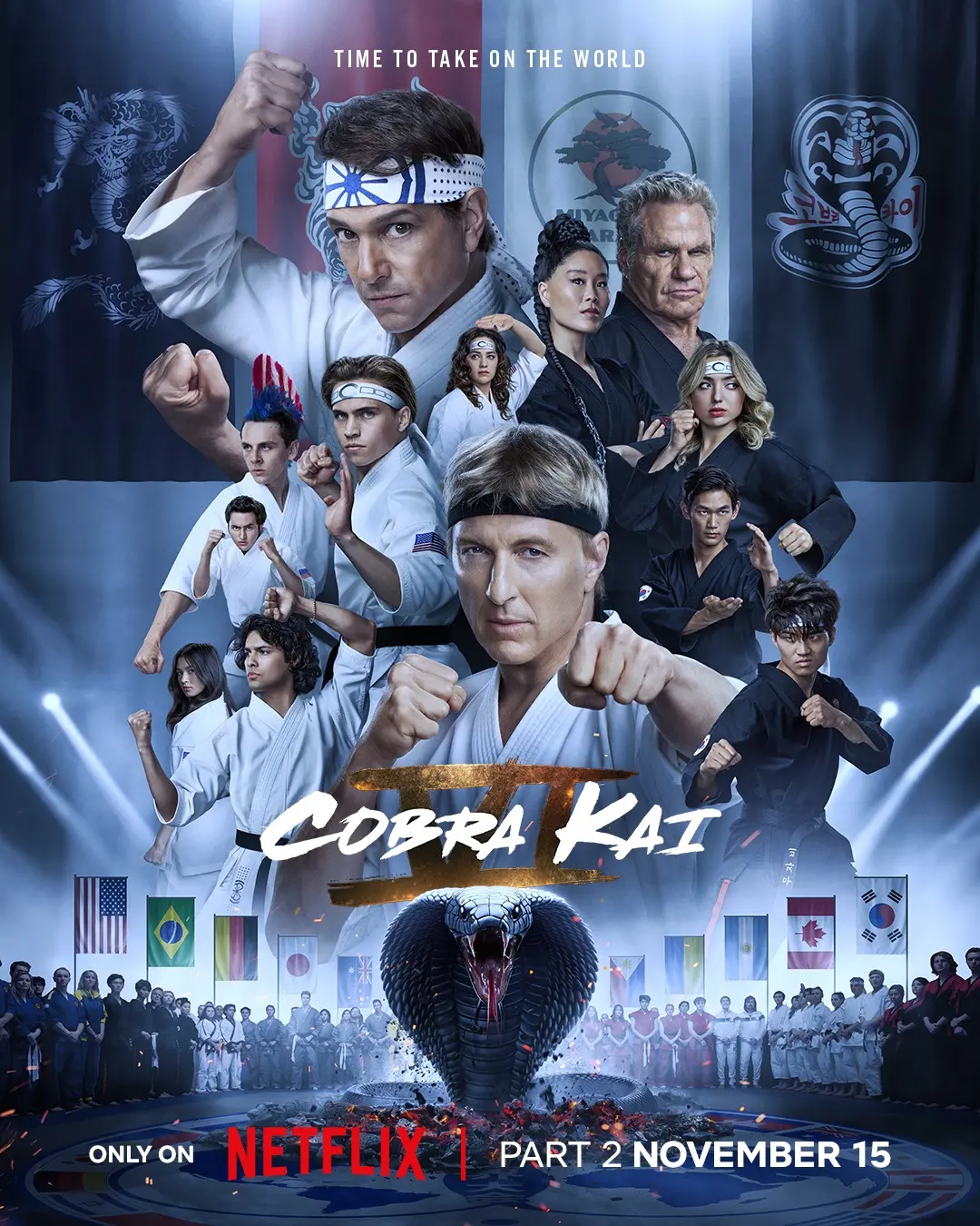 Cobra Kai Season 6 Part 2 Key Art: It's Time to Take on The World