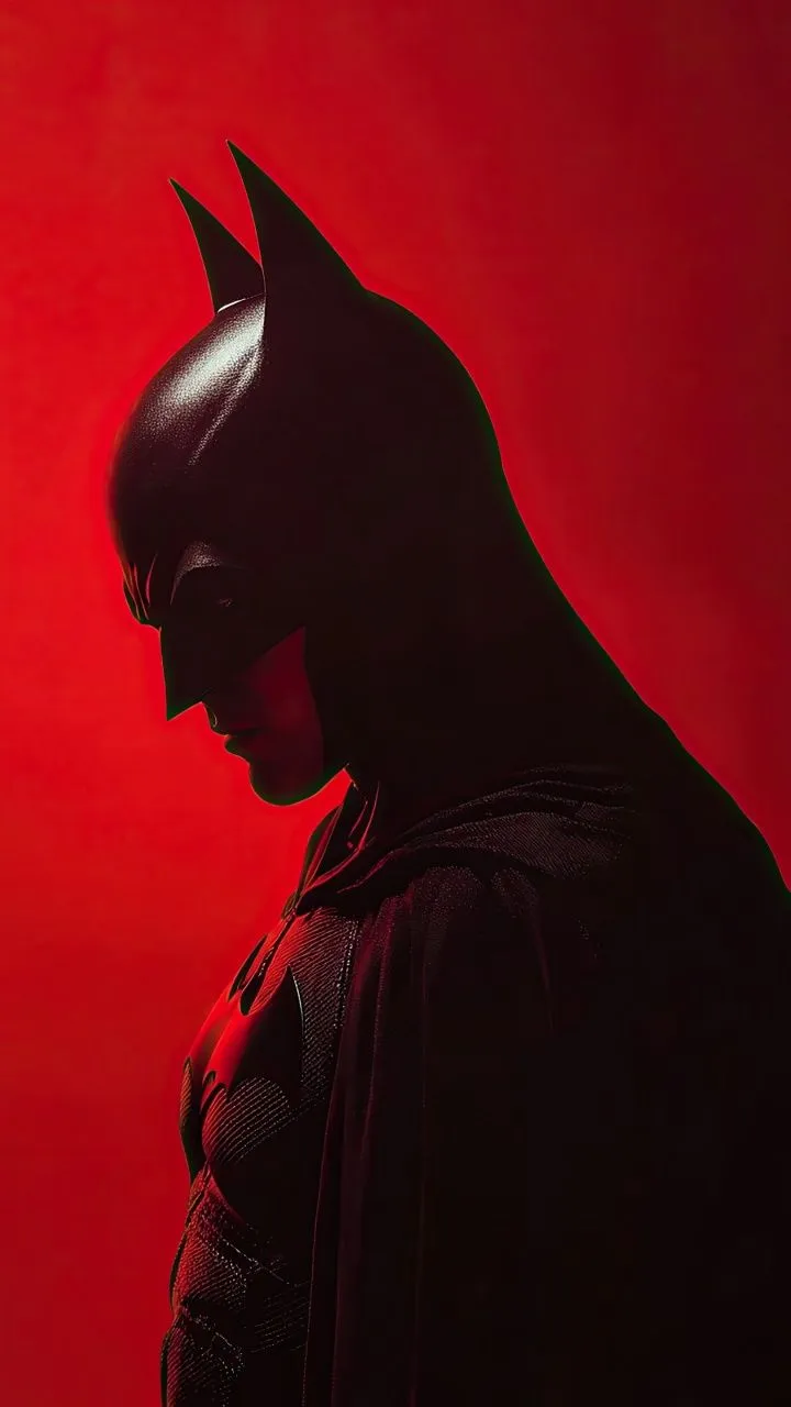 Batman Wallpaper 4K, Red aesthetic, 5K, Red background