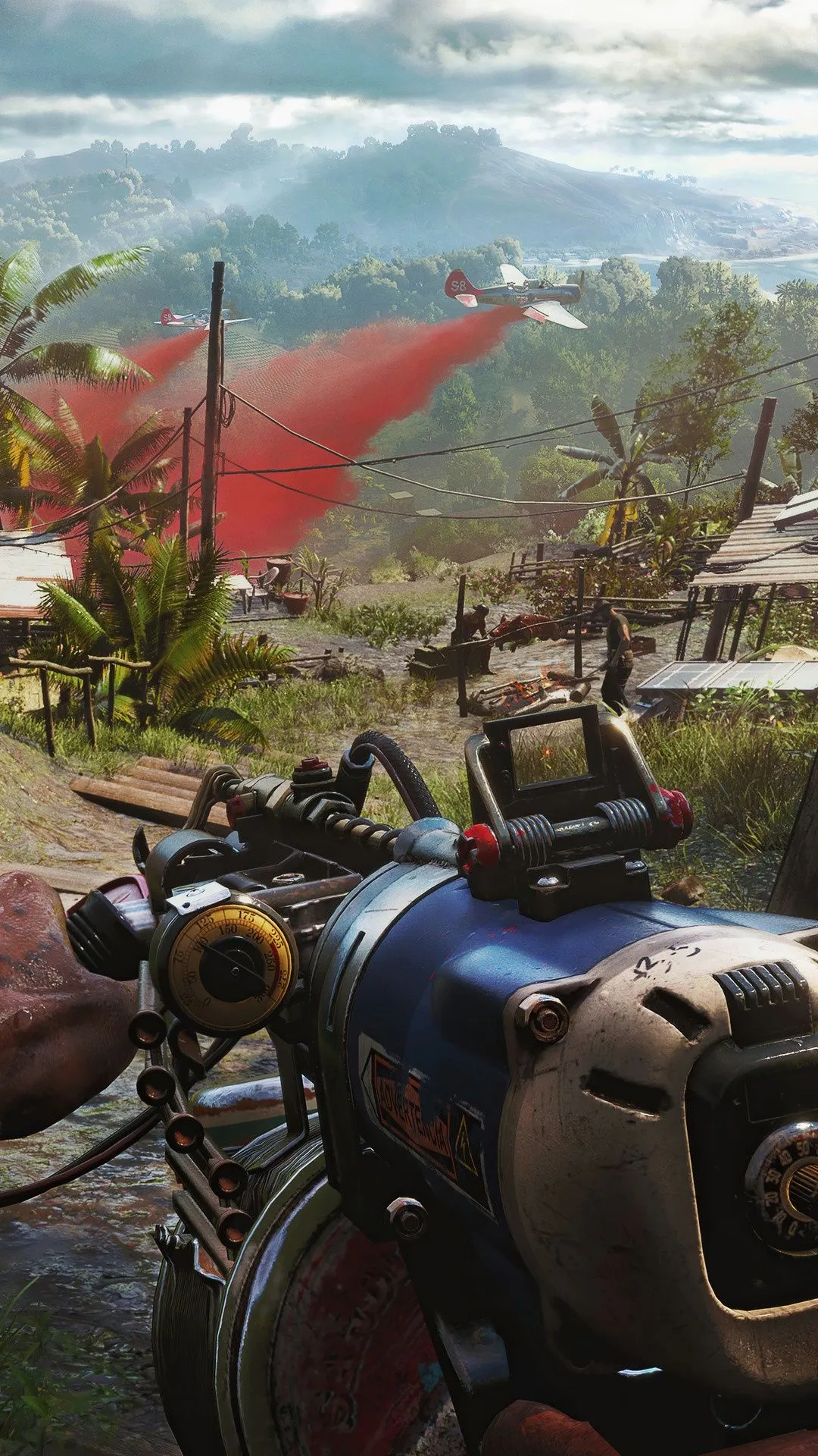 Far Cry 6 Video Game Scene With Planes HD Phone Wallpaper