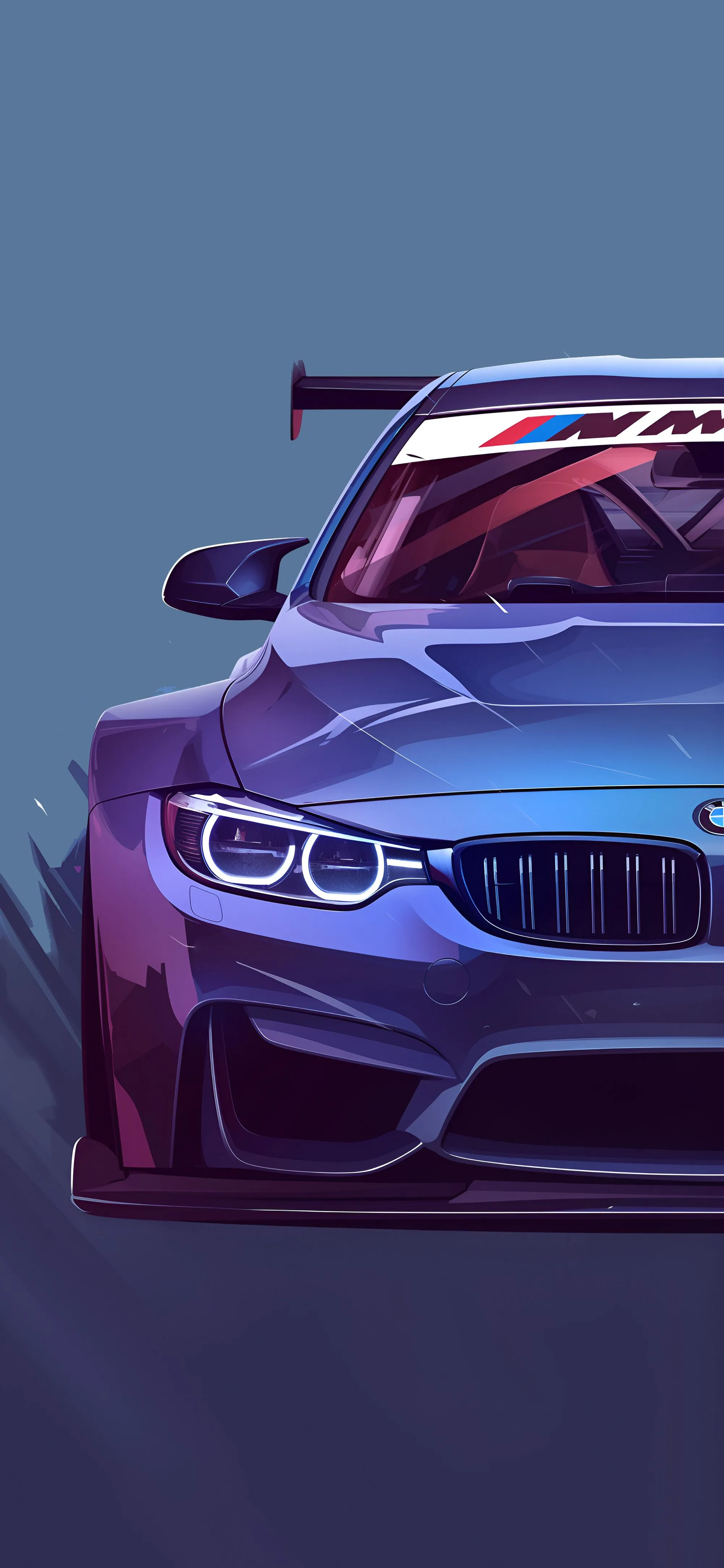 BMW M3 Blue and Red Matching Wallpaper Wallpaper HD