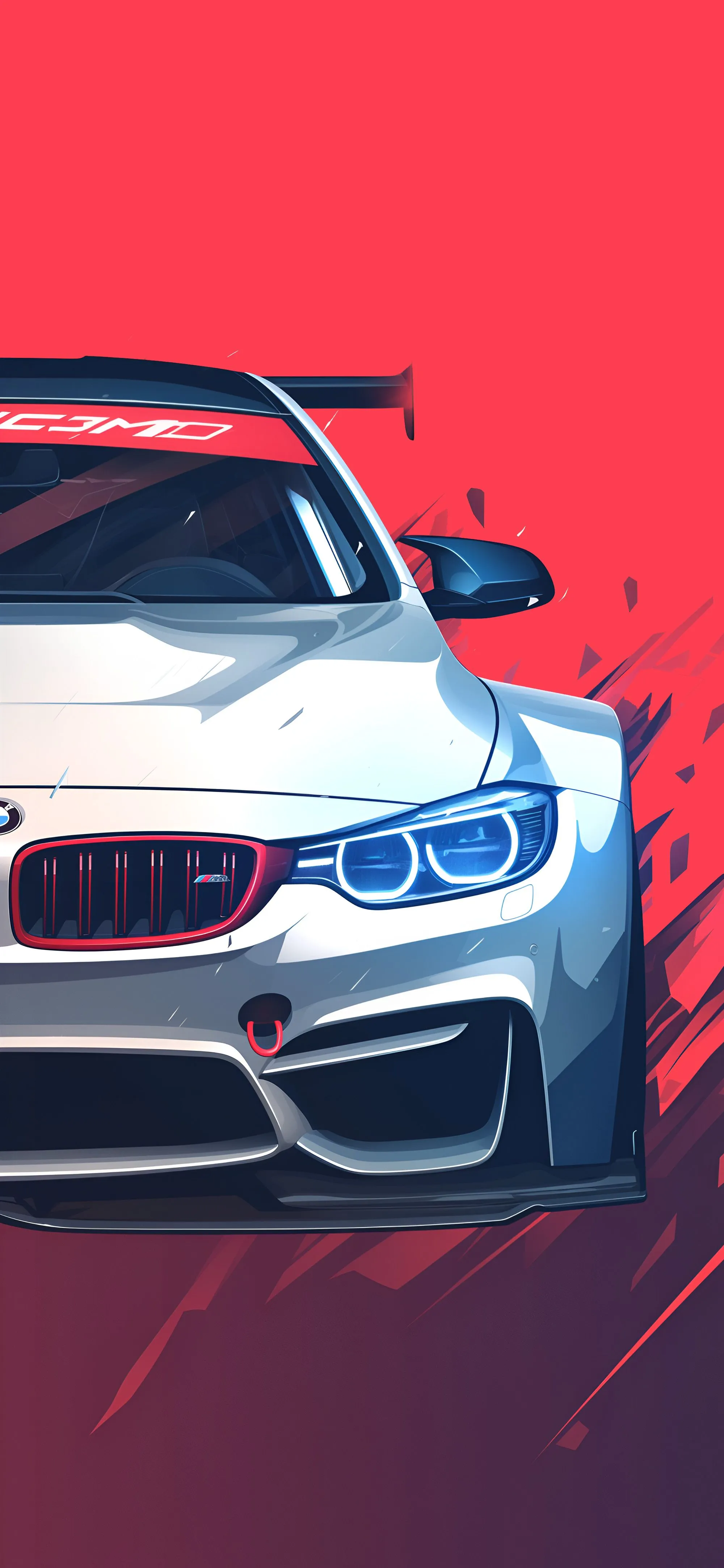 BMW M3 Blue and Red Matching Wallpaper Wallpaper HD