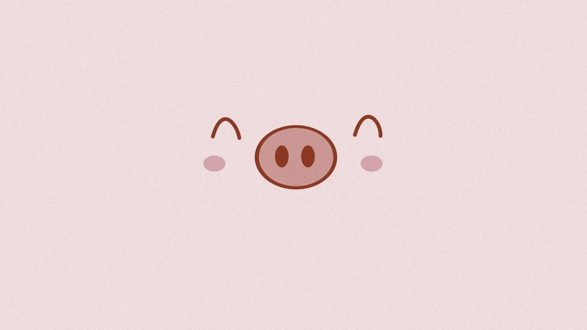 Download Cute Aesthetic Pc Smiling Pig Wallpaper