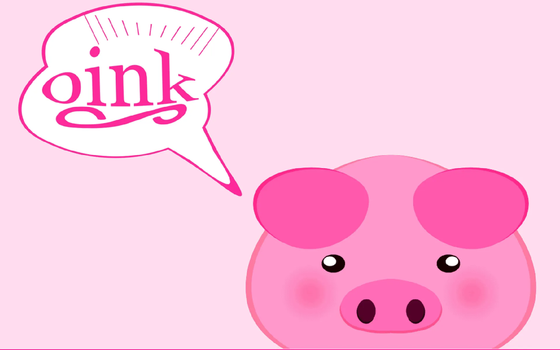 Cute Pig Desktop Wallpaper HD