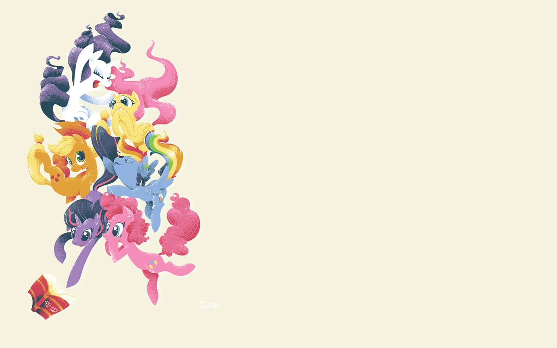 Download My Little Pony Desktop Minimalist Yellow Wallpaper