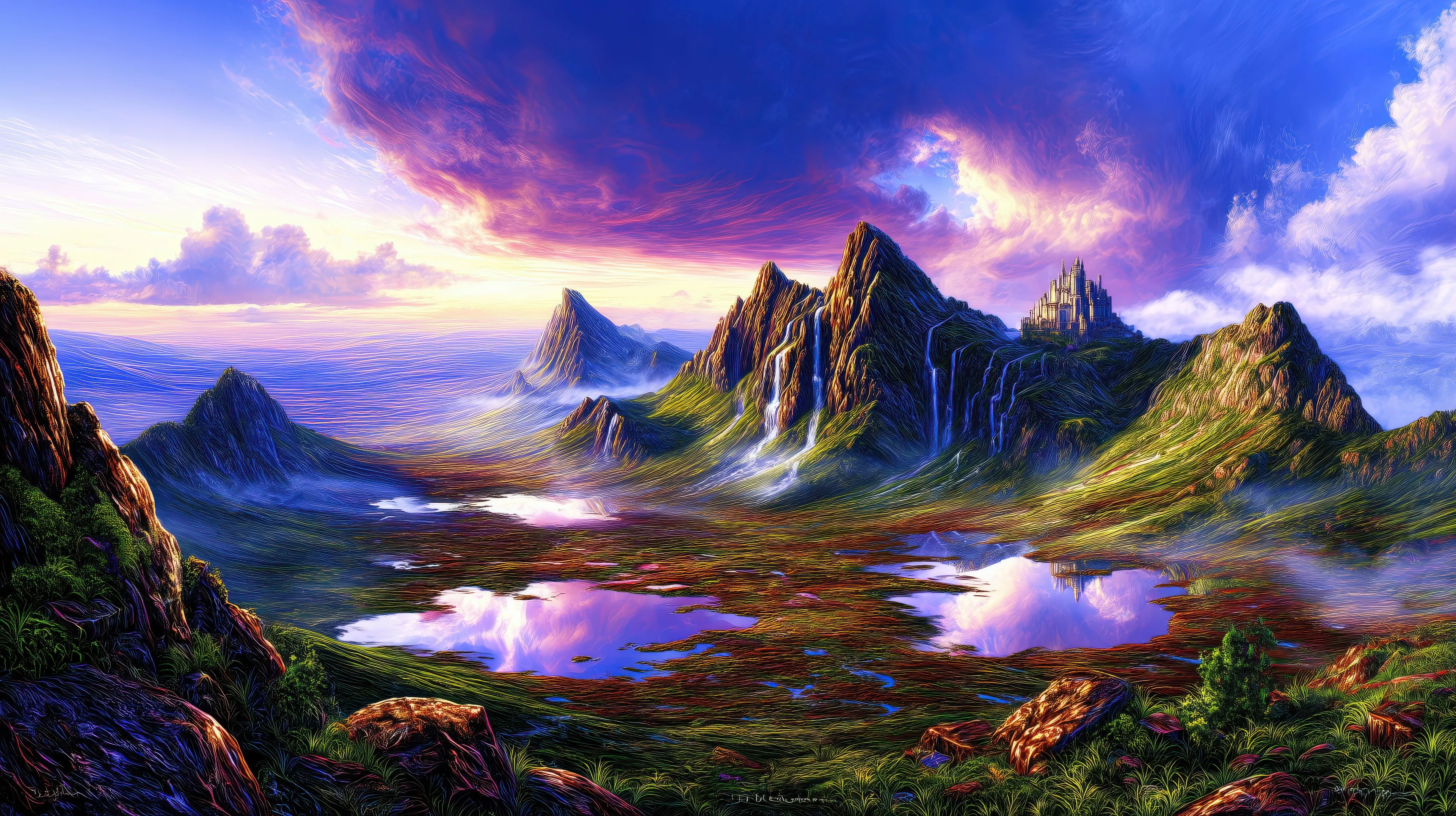 Majestic Mountain Landscape On Earth Wallpaper, HD Artist Wallpaper, 4k Wallpaper, Image, Background, Photos and Picture