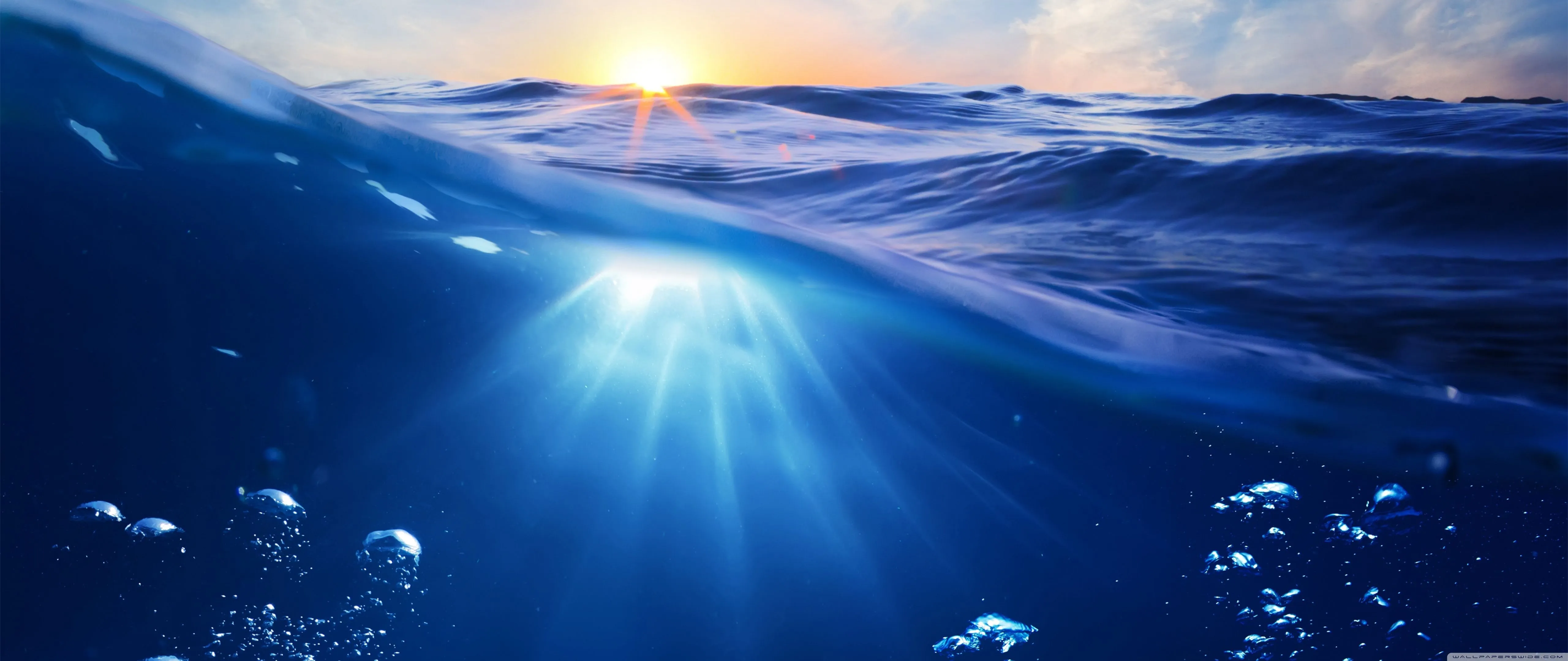 Ocean Water Background 4K UHD Wallpaper for UltraHD Desktop and TV, Widescreen and UltraWide Display, Dual Monitor, Smartphone and Tablet Devices