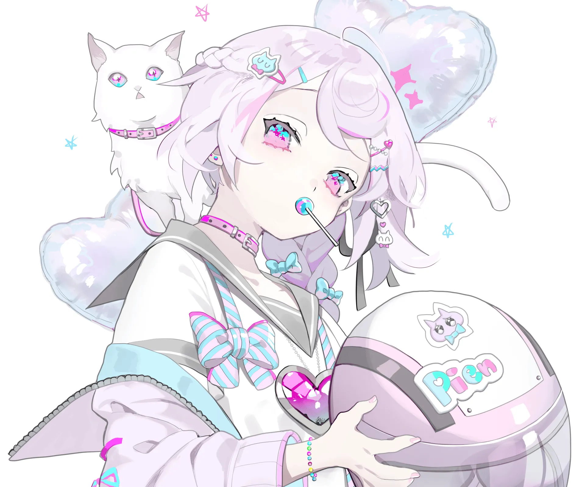 Pastel Kawaii Catgirl