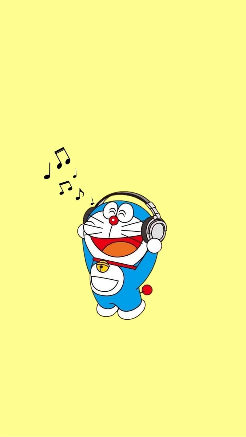 Doraemon Cute, music, anime, cartoon, doremon, HD phone wallpaper