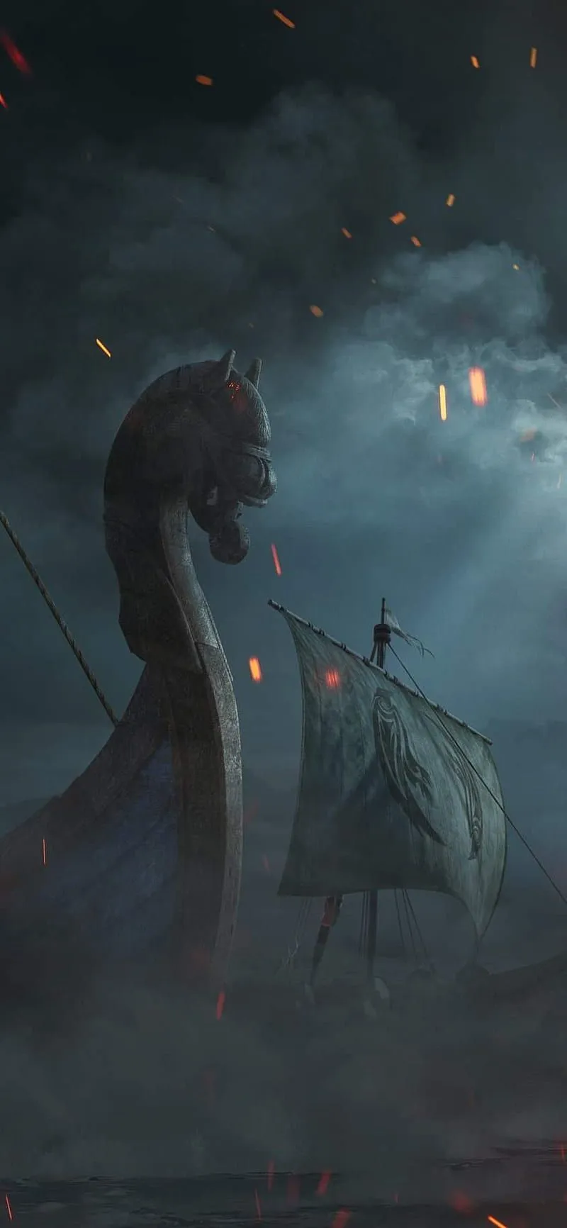 Vikings Valhalla, shadow, HD phone wallpaper