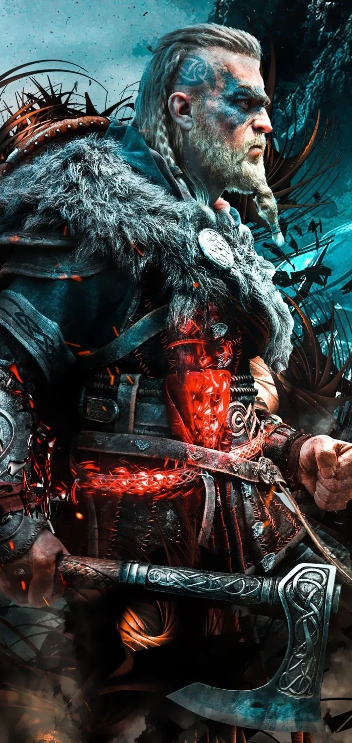 Phone wallpaper: Assassin's Creed, Video Game, Assassin's Creed Valhalla, Viking 1182044