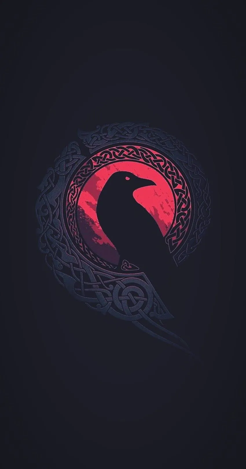 Norse Raven iPhone.top, Nordic HD phone wallpaper