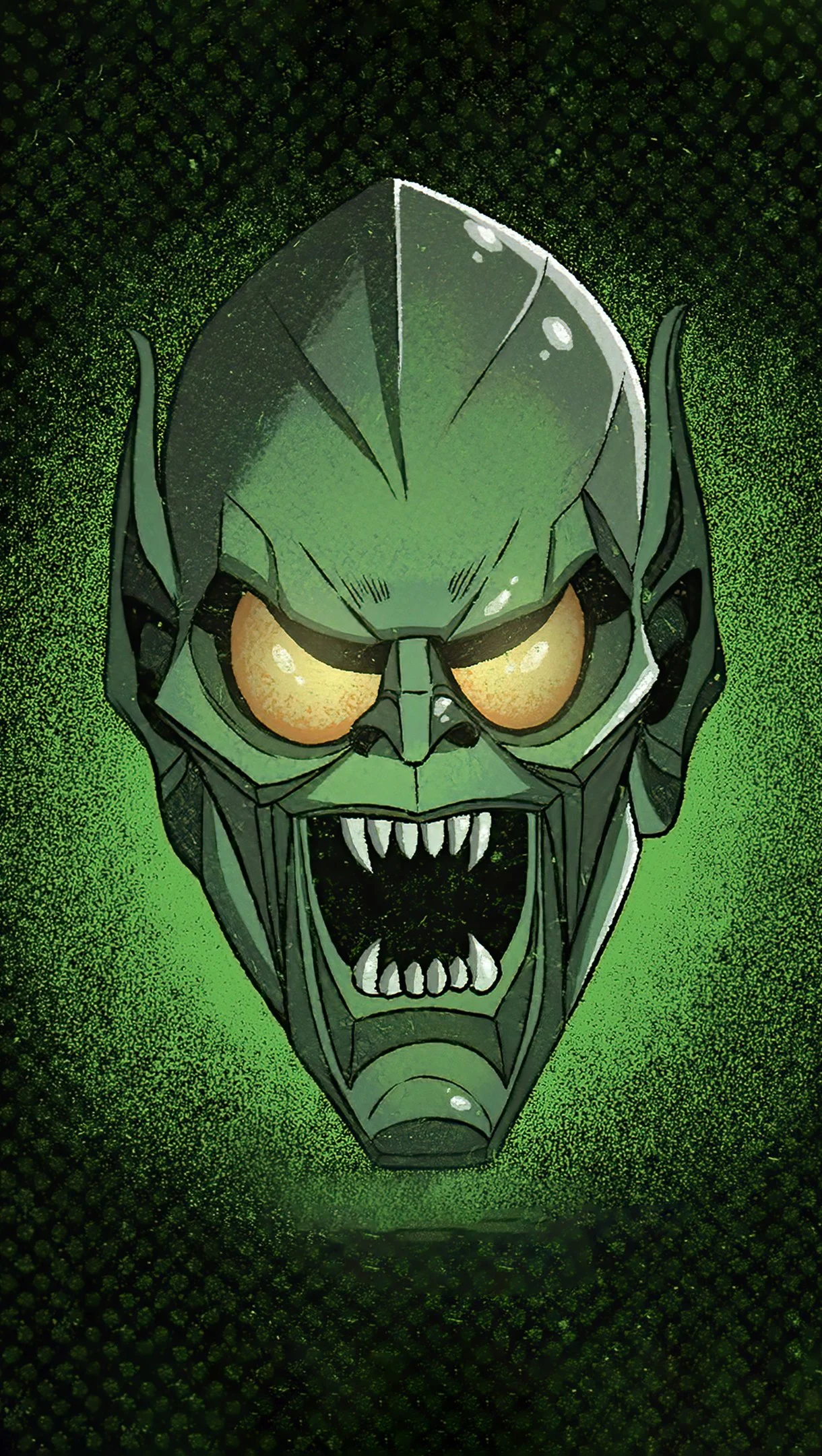 Green Goblin Minimalist Wallpaper 4K for iPhone and Mobile Phone
