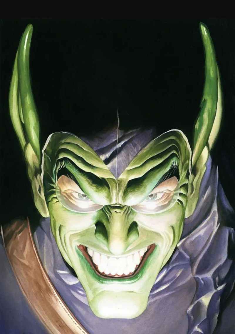 Green Goblin, alex ross, comic, duende verde, marvel, marvel comic, norman osborn, HD phone wallpaper