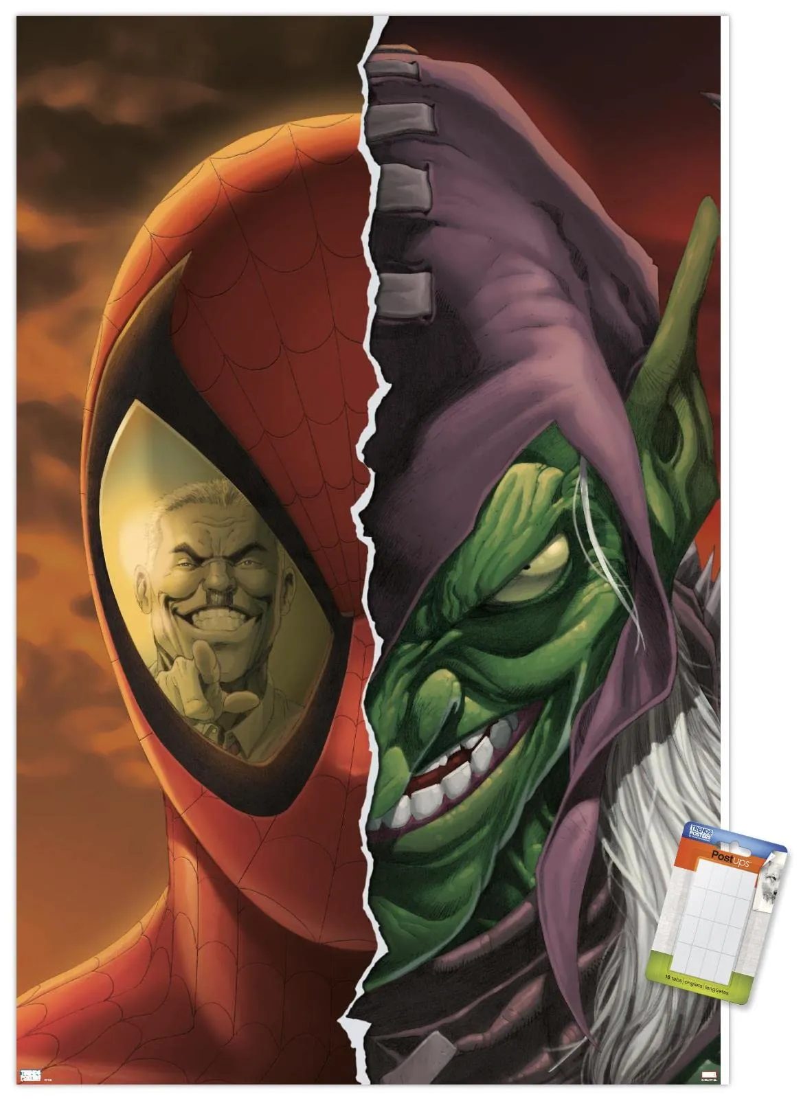 Trends International Marvel Comics Green Goblin Man: House Of M Wall Poster, 34L X 22.4W, Premium Poster & Mount Bundle: Posters & Prints
