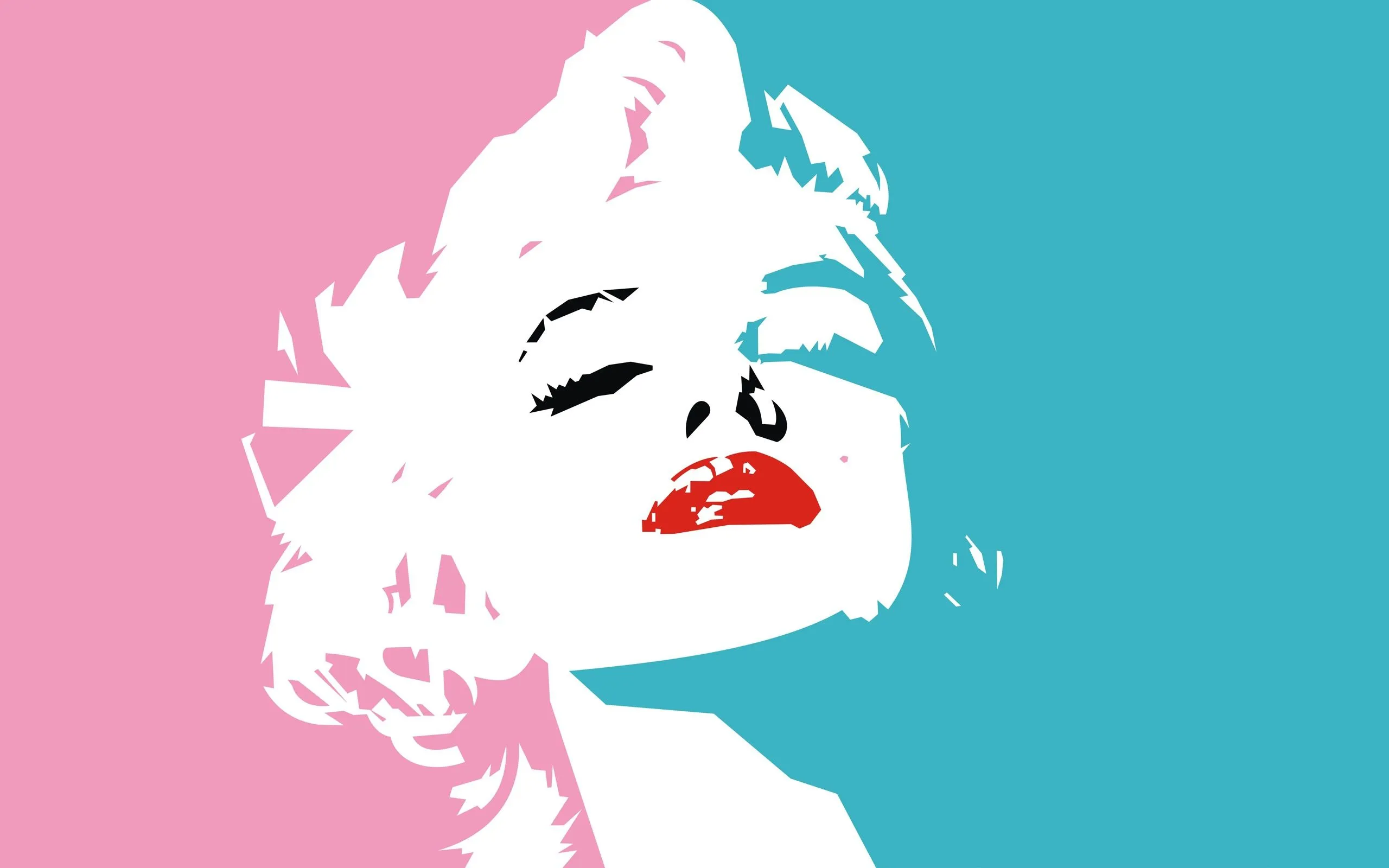 Desktop wallpaper: Minimalist, Pink, Marilyn Monroe, Portrait, Celebrity, Actress 4K free download for PC. 673309