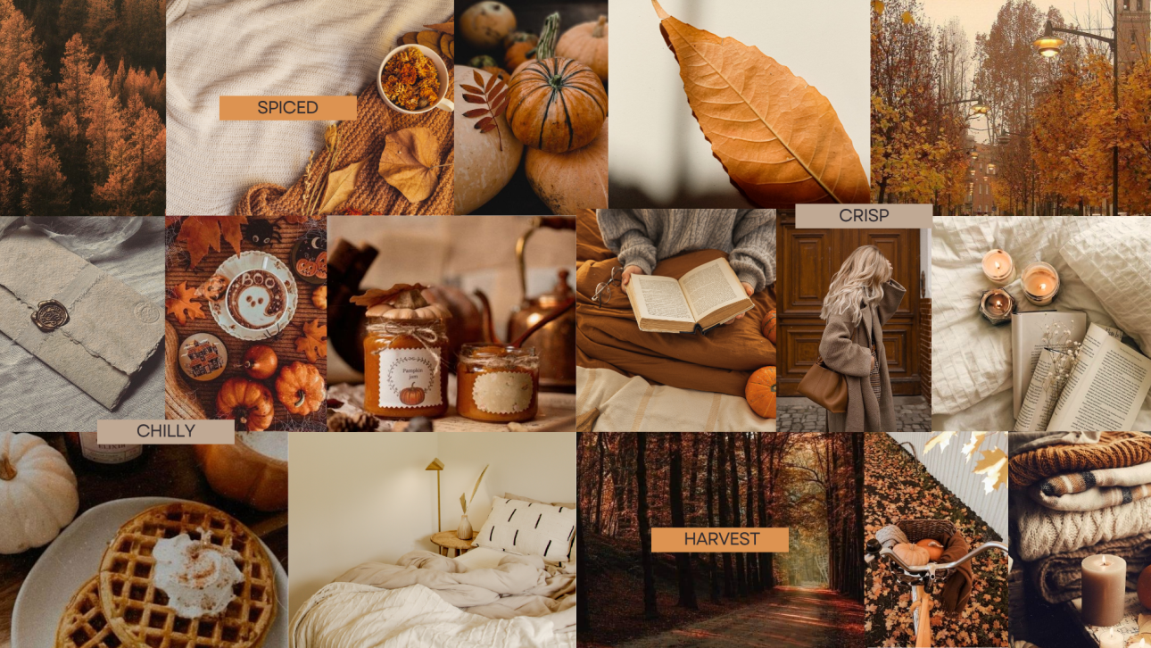 October 2025 Desktop Background Caramelized Life