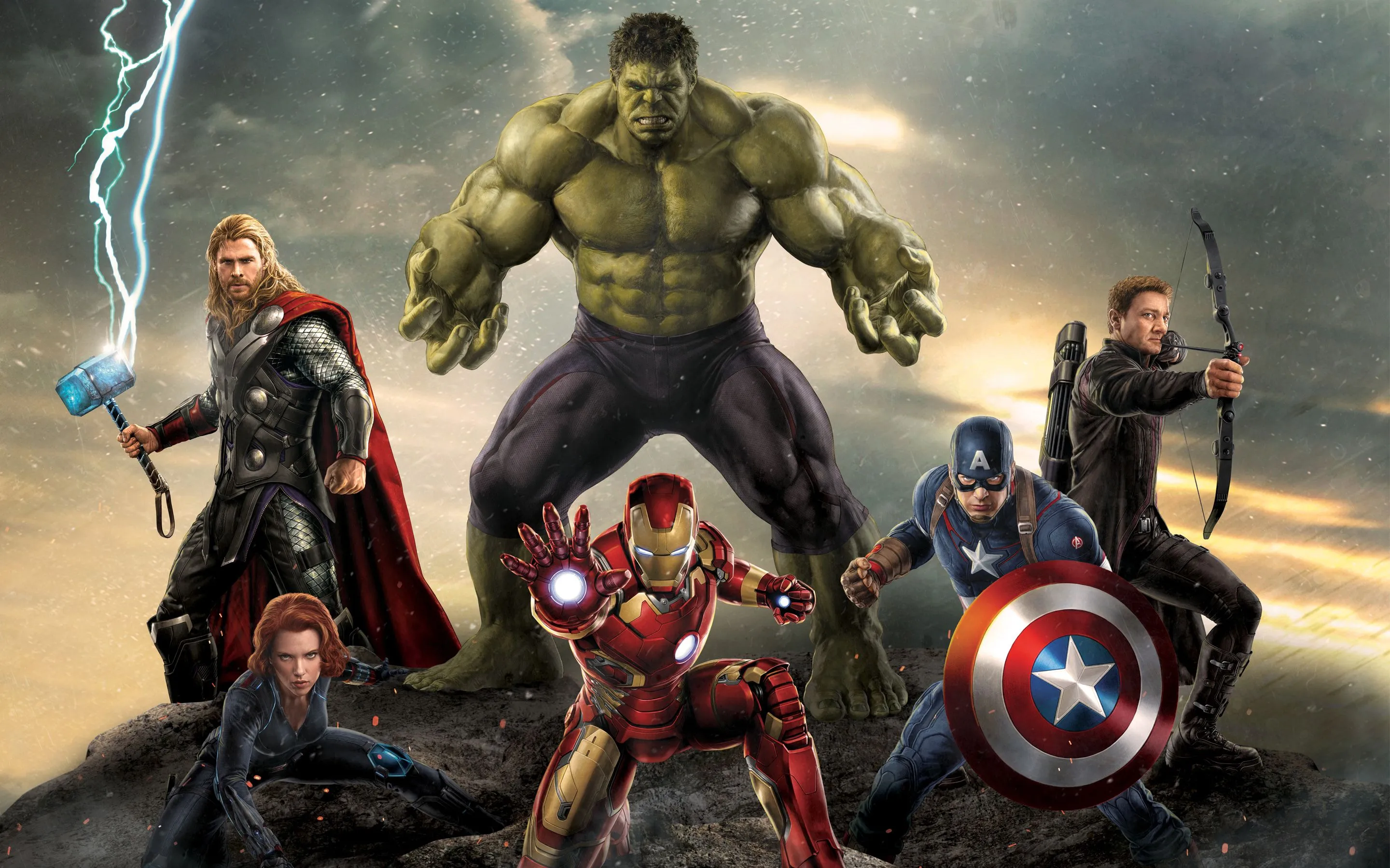 Epic Avengers HD Wallpaper: Thor, Hulk, Iron Man, Captain America & More Unite!x1800