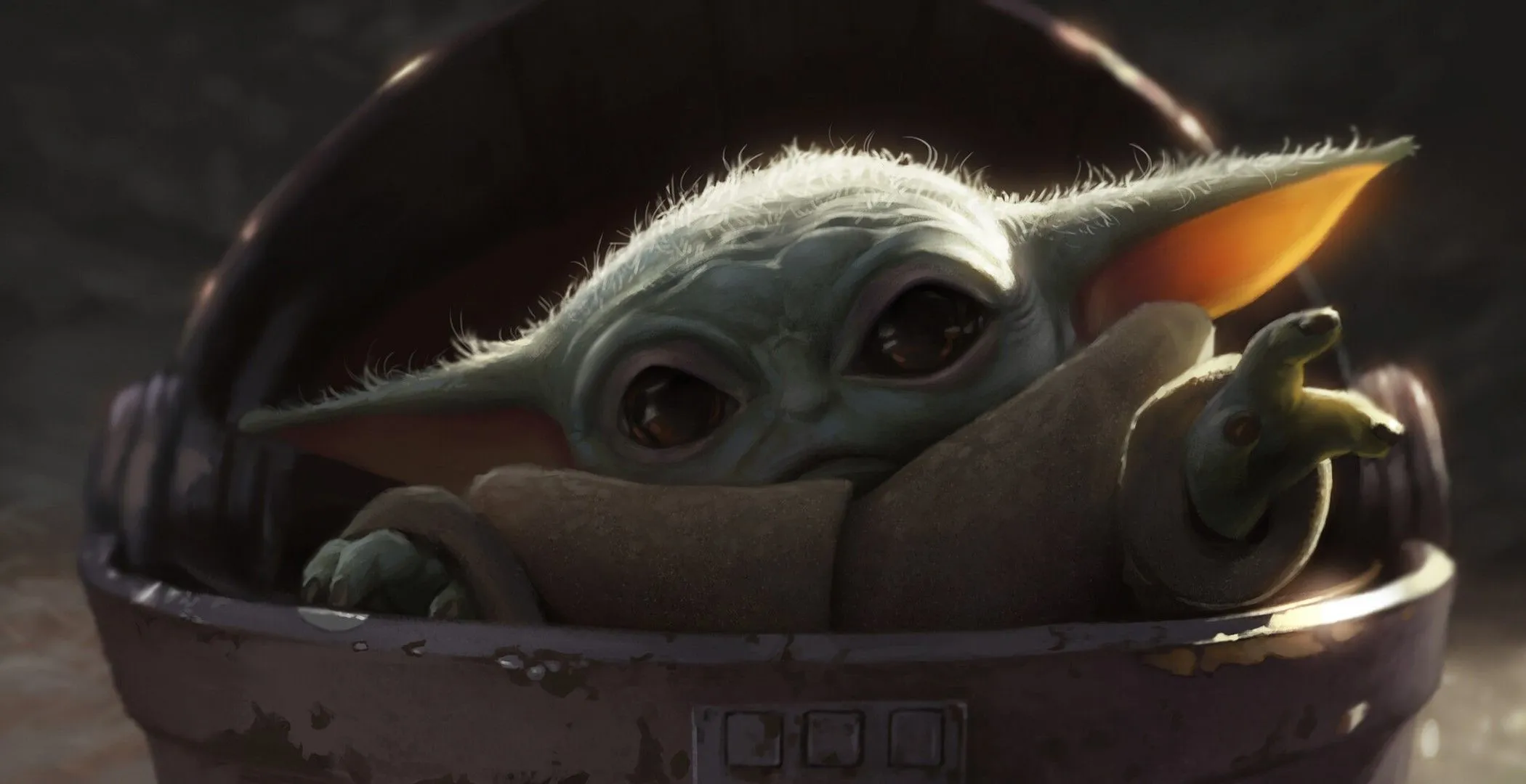 Digital Art, Grogu, The Mandalorian, Star Wars, Baby Yoda HD Wallpaper