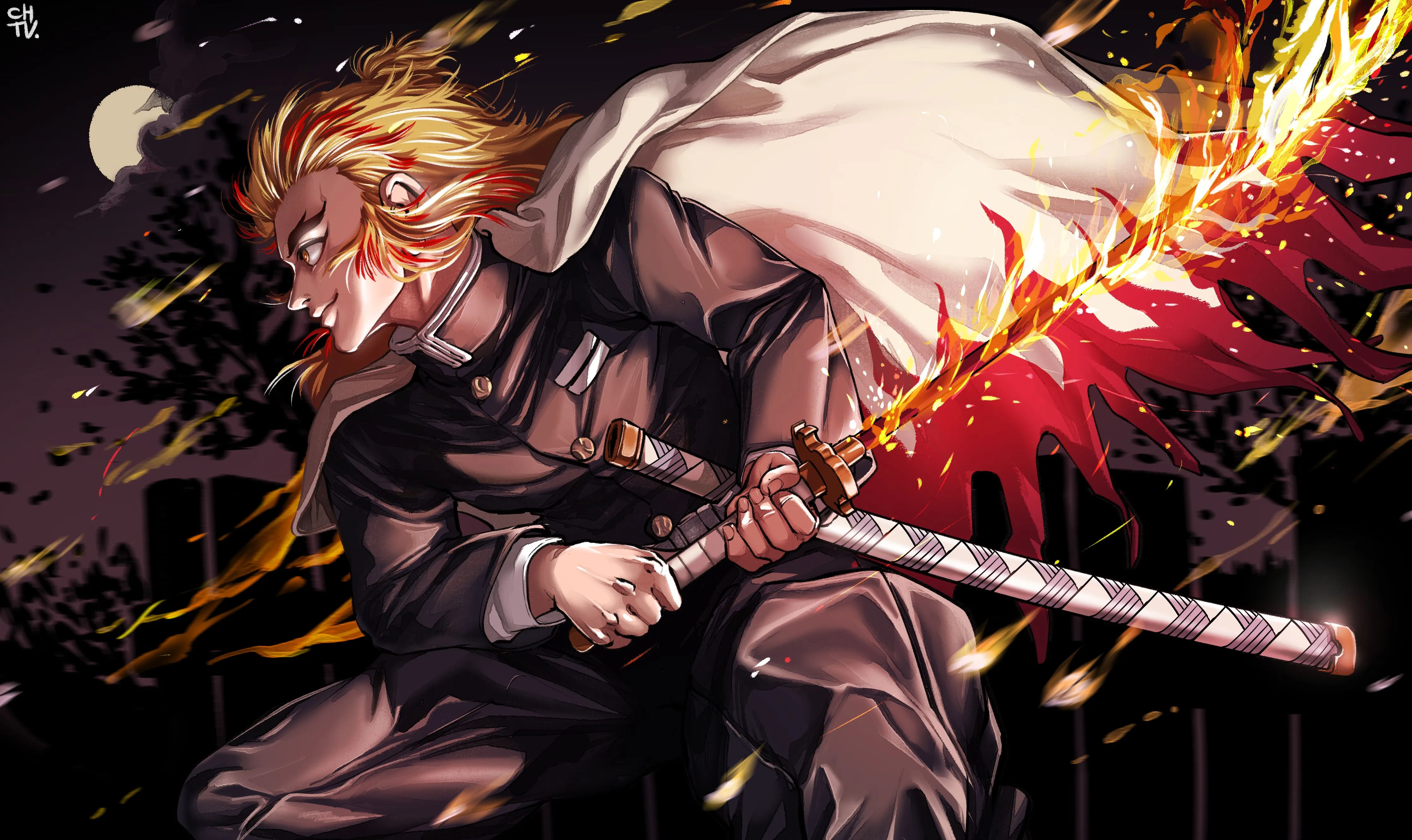 Kyojuro Rengoku HD Demon Slayer 2022 Art Wallpaper, HD Anime 4K Wallpaper, Image and Background