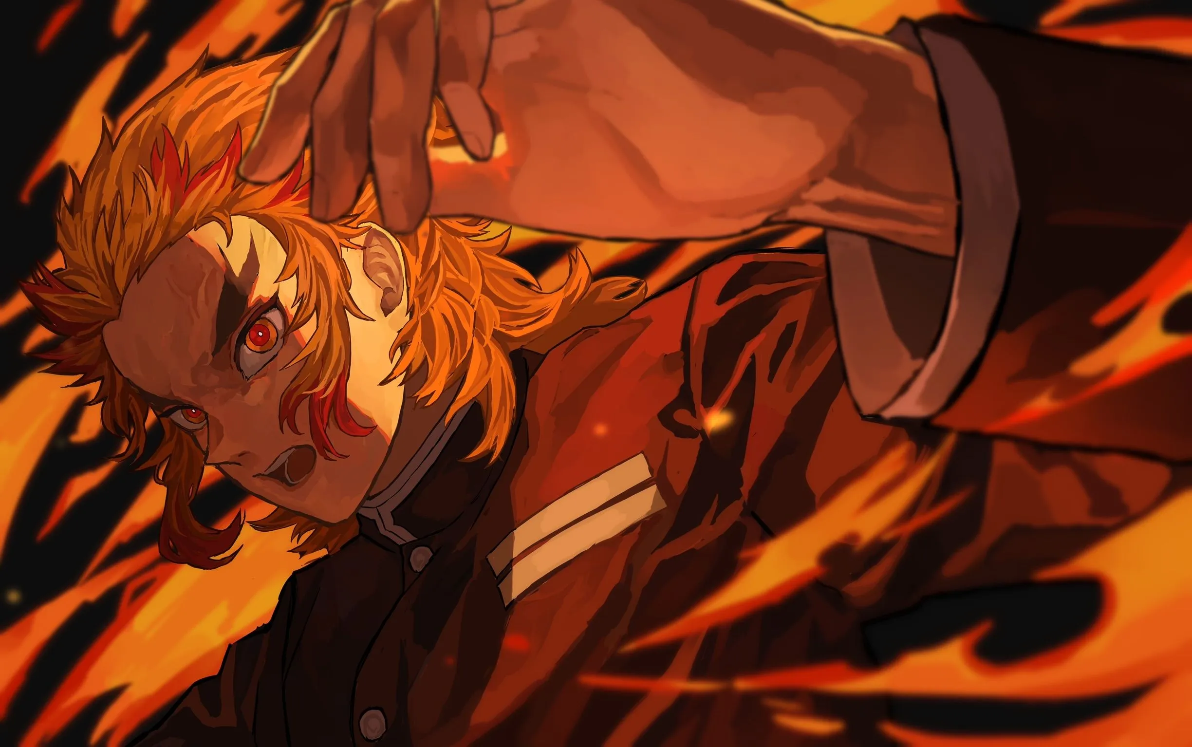 Kyojuro Rengoku HD Demon Slayer Wallpaper, HD Anime 4K Wallpaper, Image and Background