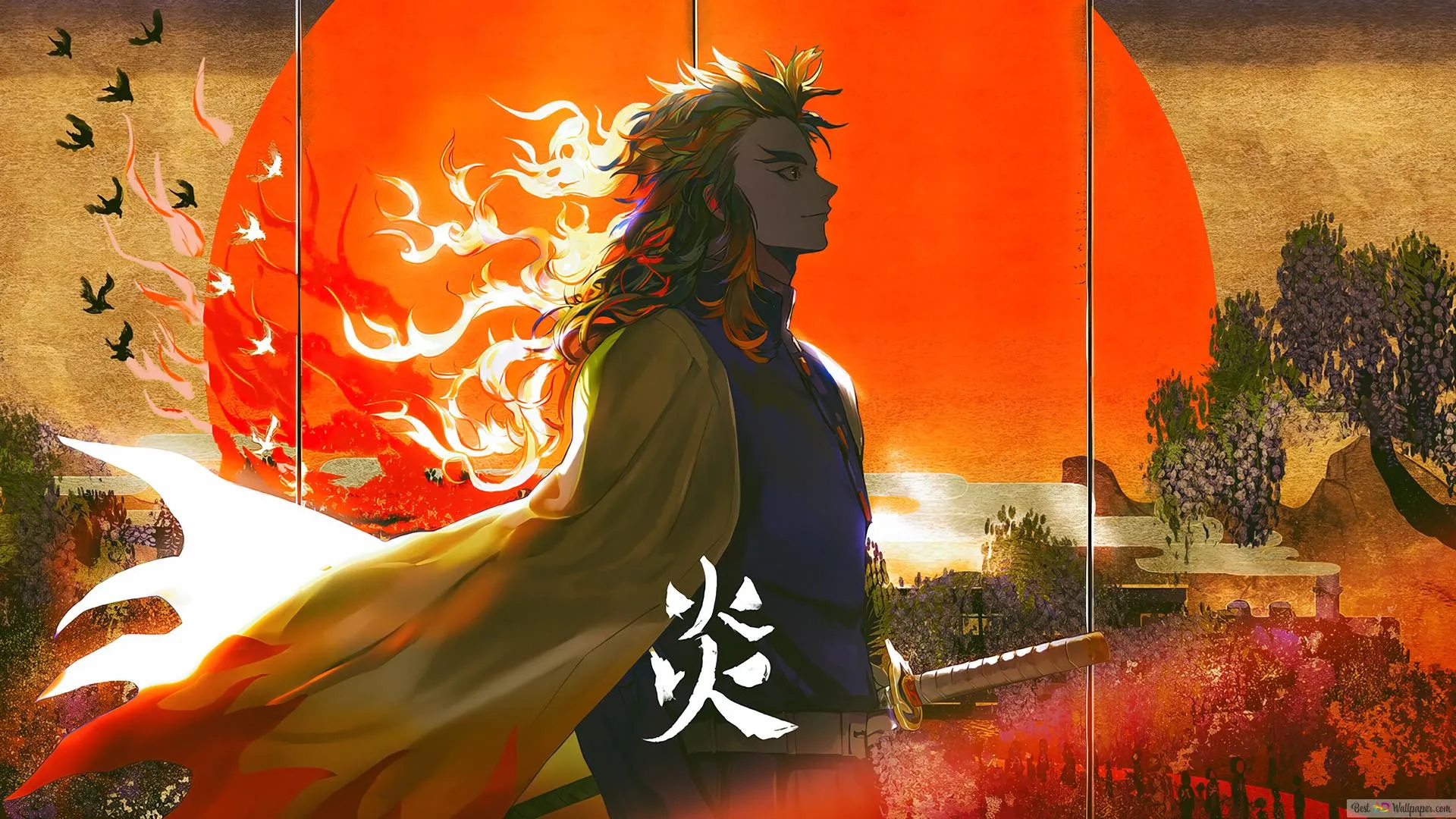 Demon Slayer - 'Kyojuro Rengoku' 4K wallpaper download