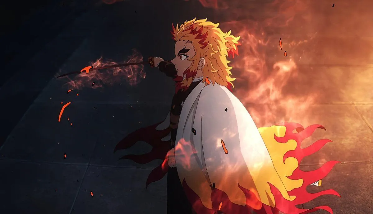 Rengoku desktop wallpaper #DemonSlayer #DemonSlayerInfinityCastle #rengoku #Akaza #tanjirokamado #Zenitsu