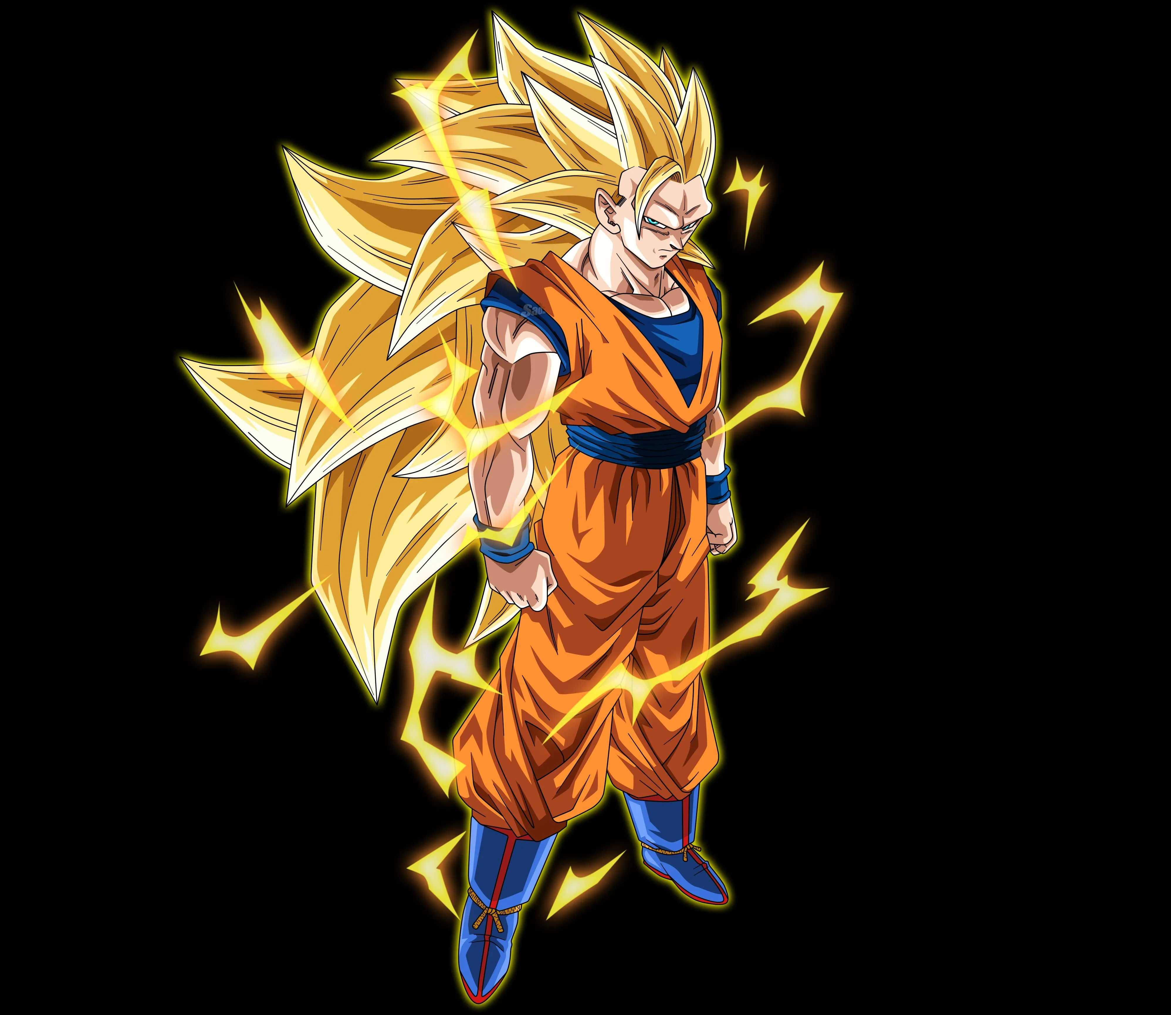 Desktop wallpaper: Goku, Super Saiyan 3, Anime, Dragon Ball 4K free download for PC. 436528