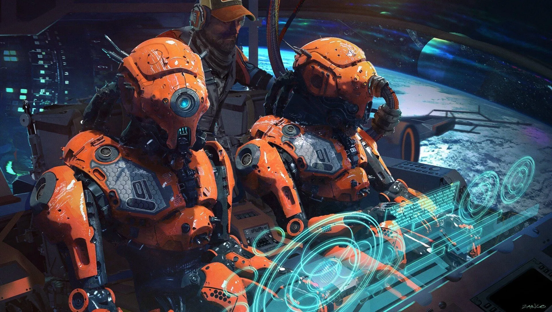 Sci Fi Robot Command: HD Wallpaper By Joe Zancox1085
