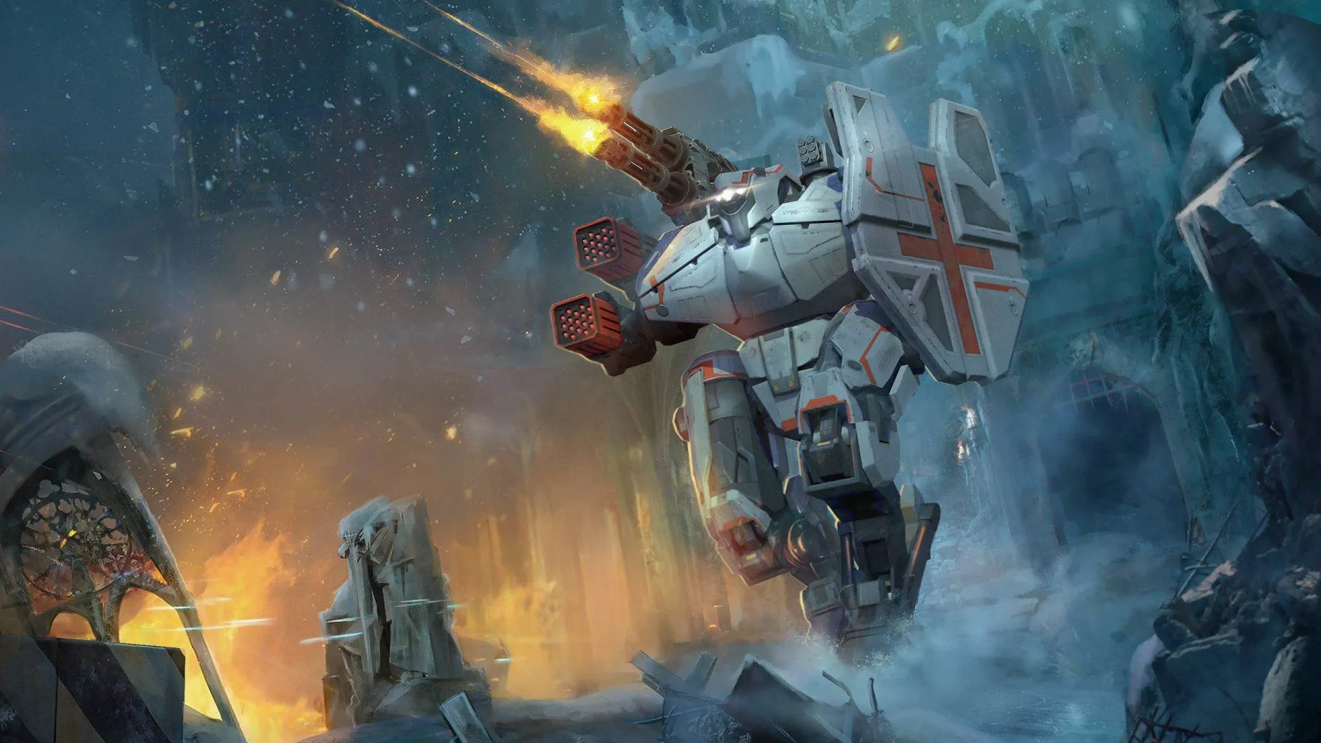 Epic War Robot Battle HD Wallpaperx1080