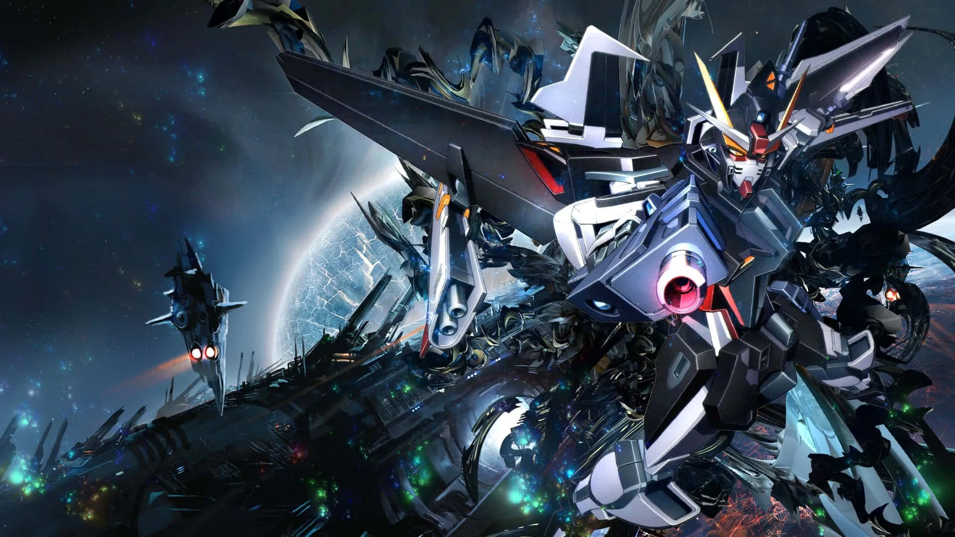 Download Giant Robots Strike Freedom Wallpaper