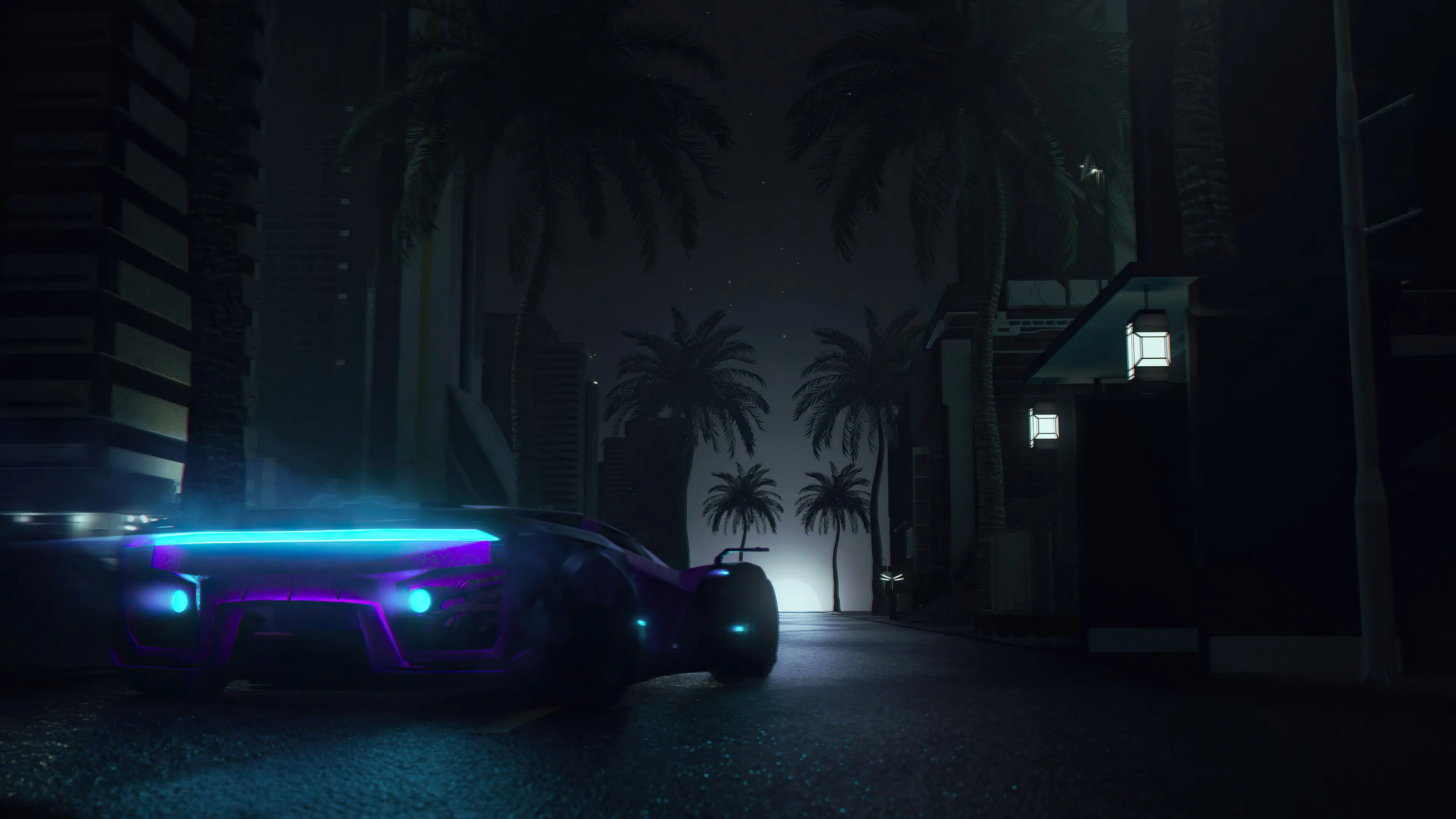 Midnight Neon Drive 4k Wallpaper, HD Artist Wallpaper, 4k Wallpaper, Image, Background, Photos and Picture