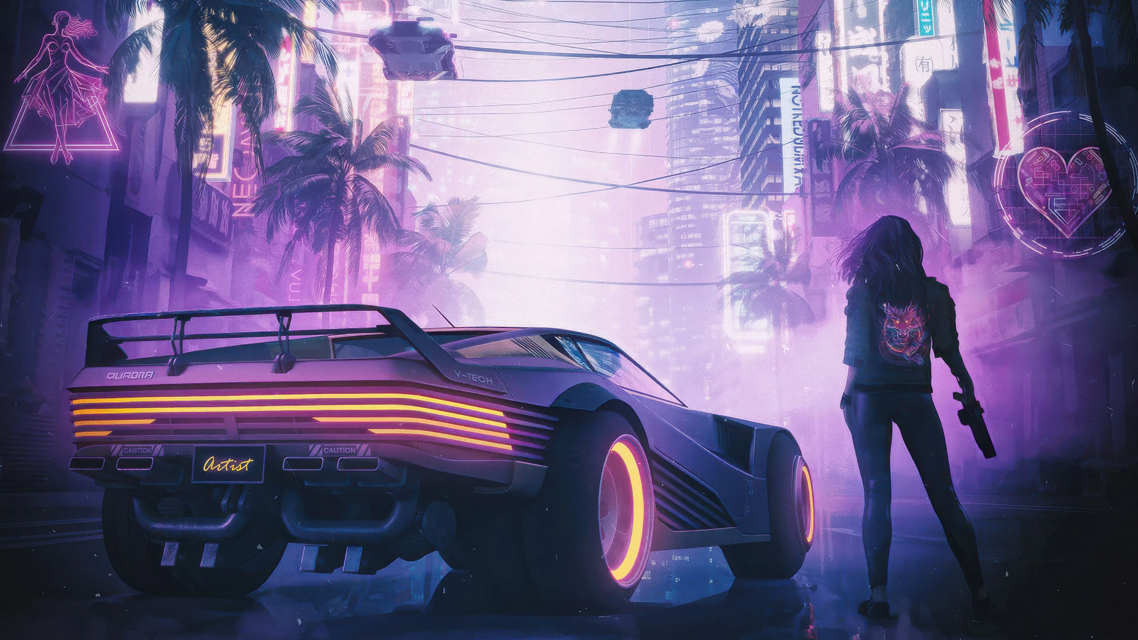 Cyberpunk 2077 Neon Vanguard Wallpaper, HD Games Wallpaper, 4k Wallpaper Image, Background, Photos and Picture