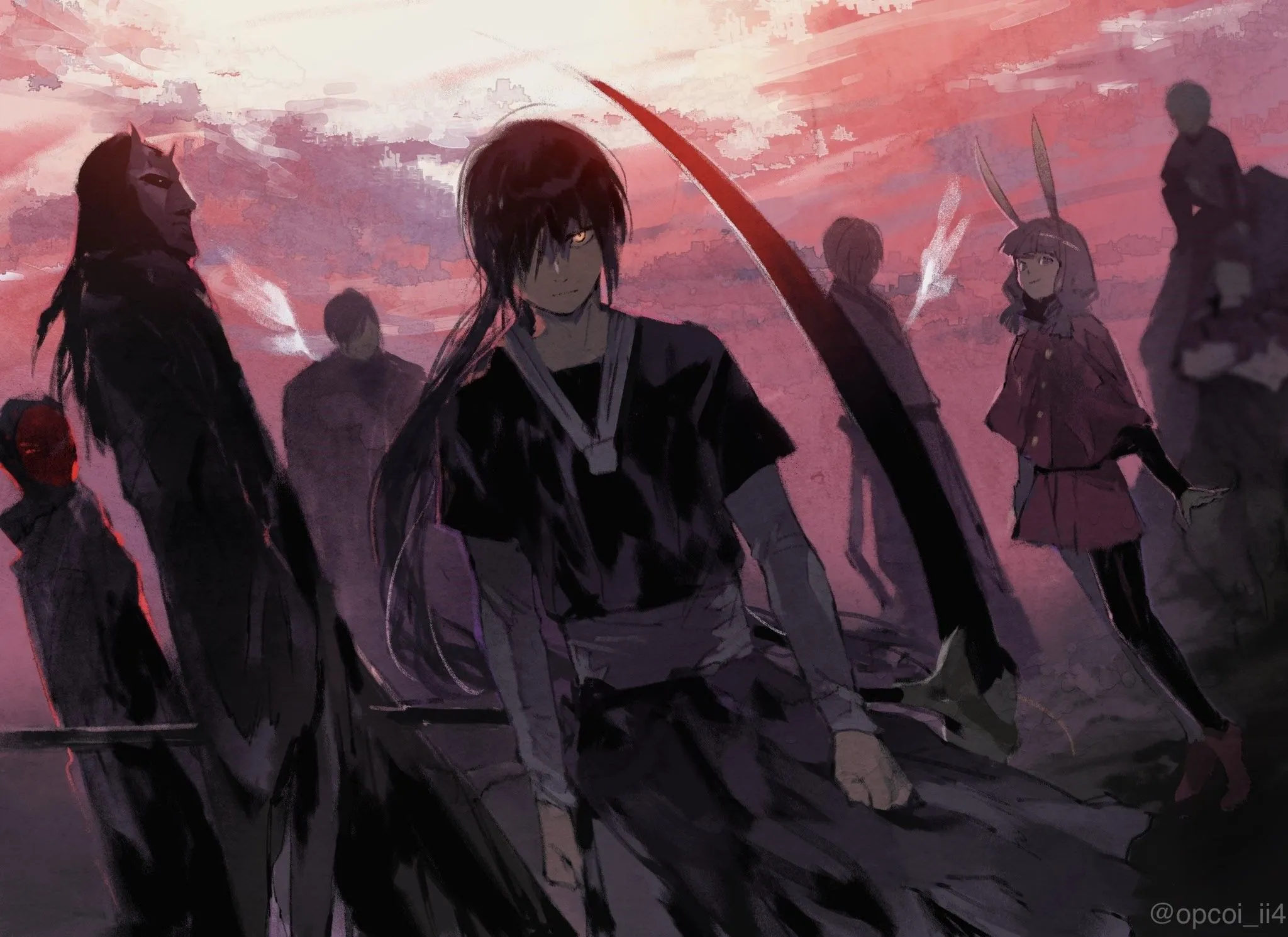 Characters From Tower Of God In A Fantasy Setting HD Wallpaper