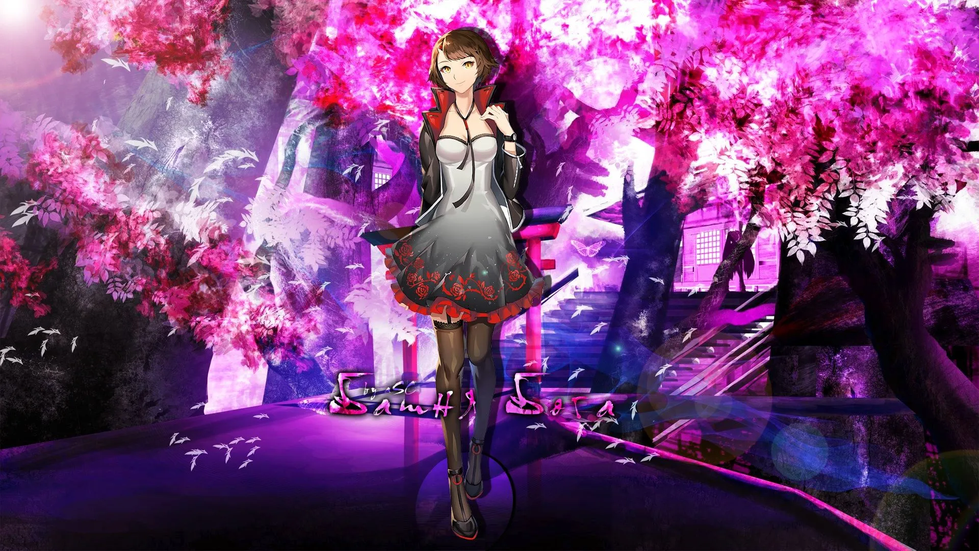 Wallpaper road, girl, style, Park, Tower of God, Androssi Zahard for mobile and desktop, section сёнэн, resolution 1920x1080