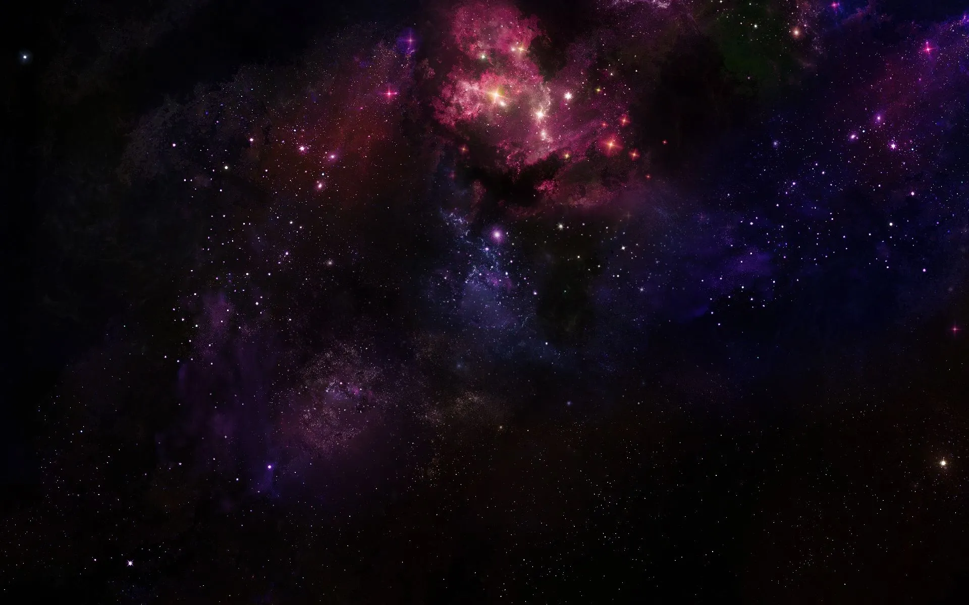 Wallpaper Purple and Black Galaxy Sky, Background Free Image