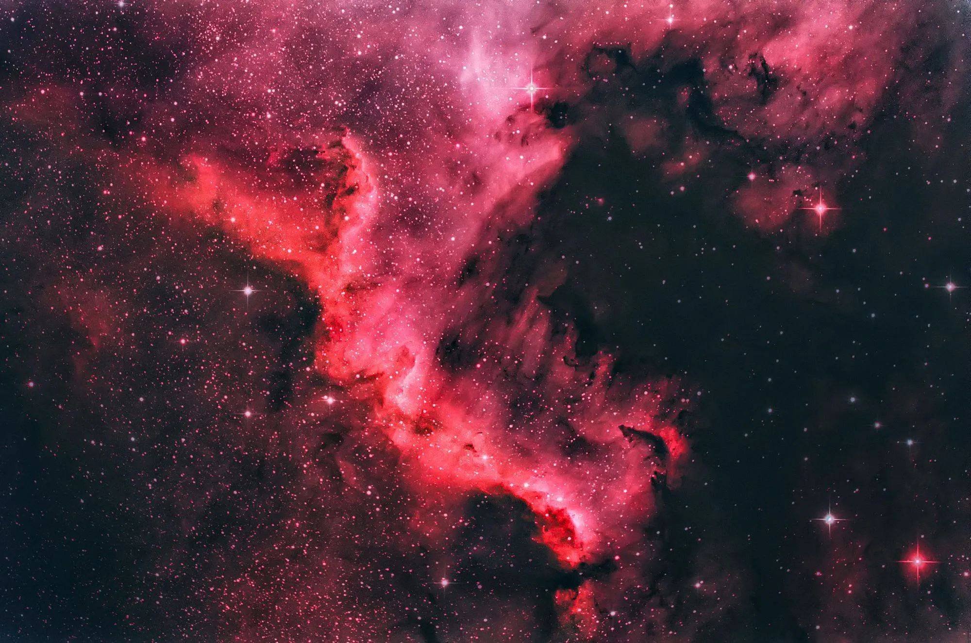 Wallpaper Red and Black Galaxy Illustration, Background Free Image
