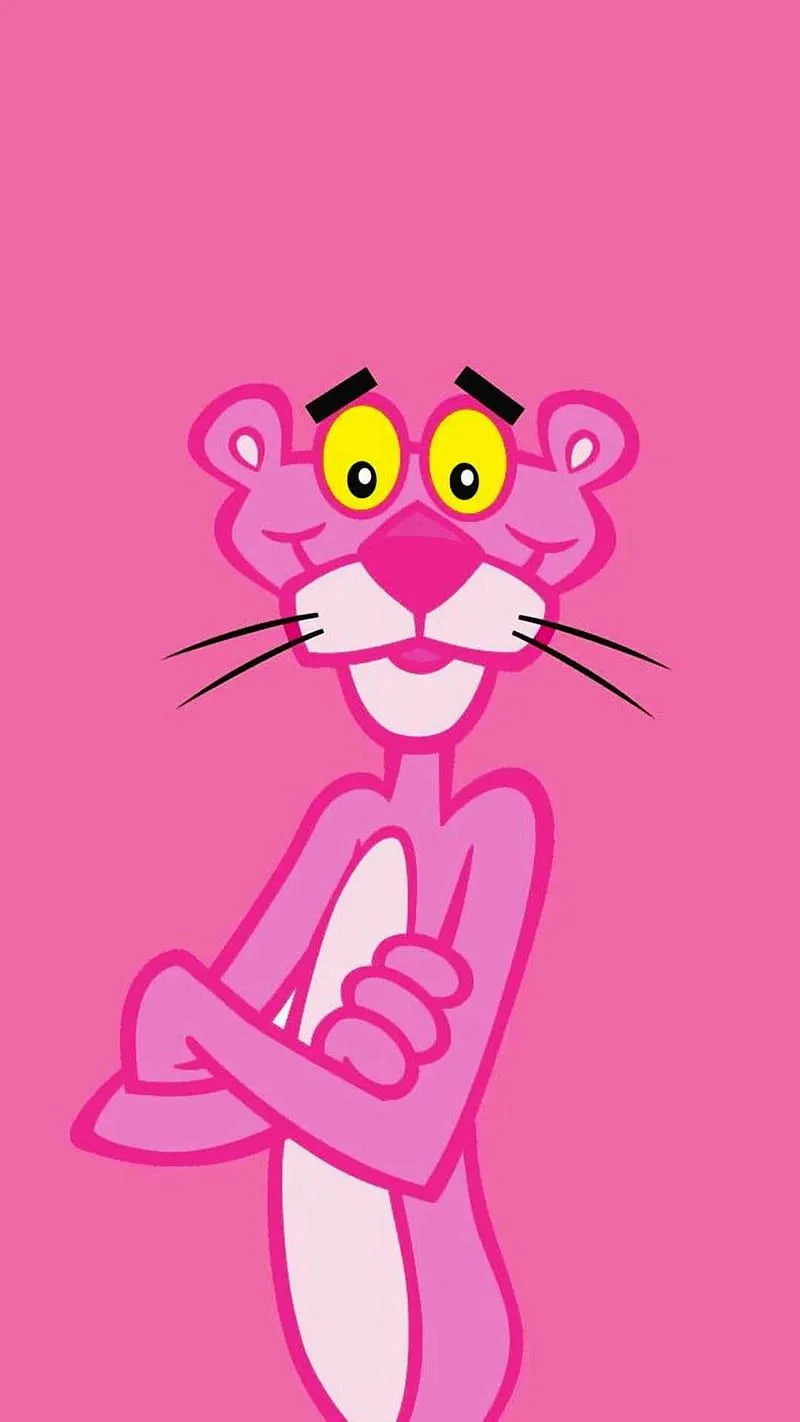 Pink Panther, comic, panther, pink, HD phone wallpaper