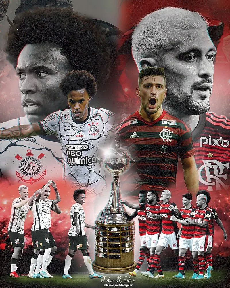 Corinthians x Flamengo, Arrascaeta, HD phone wallpaper