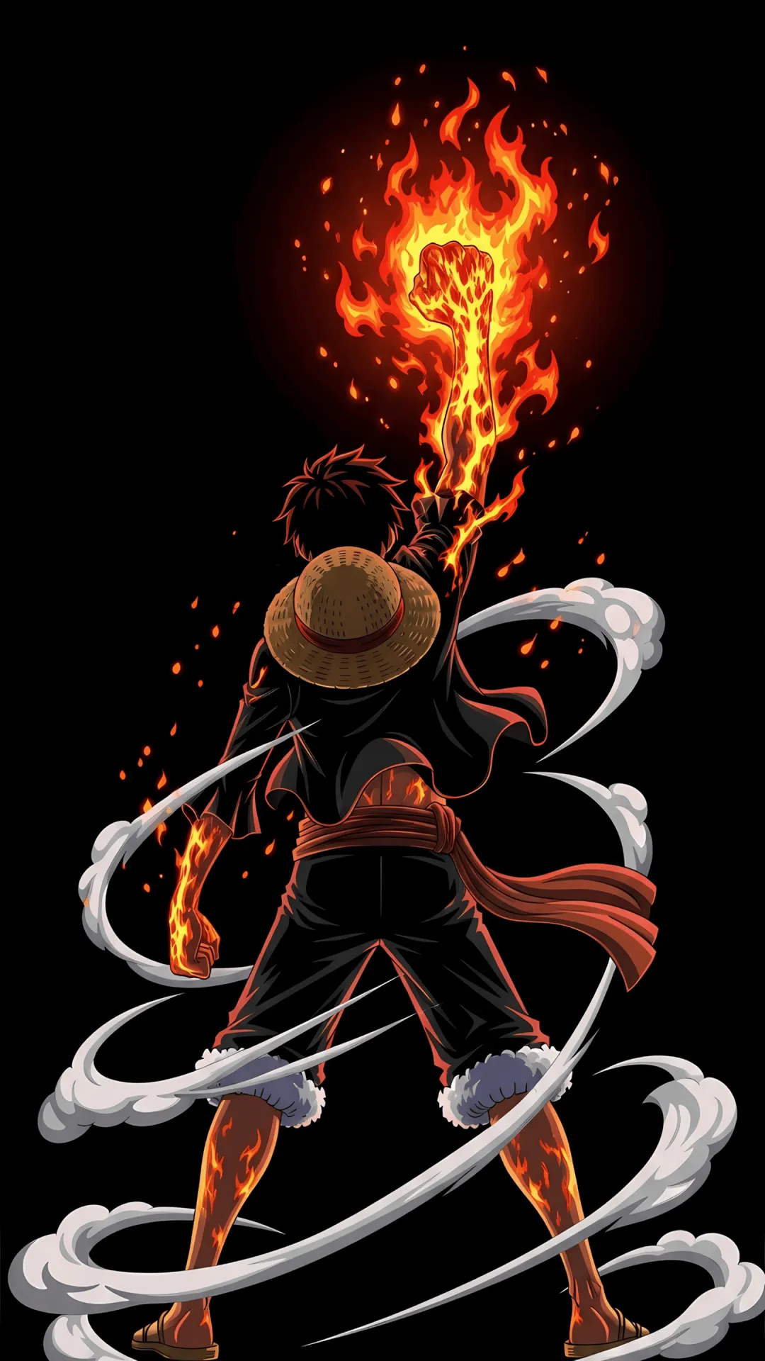 Monkey D. Luffy Wallpaper 4K, Red Hawk, One Piece, AMOLED