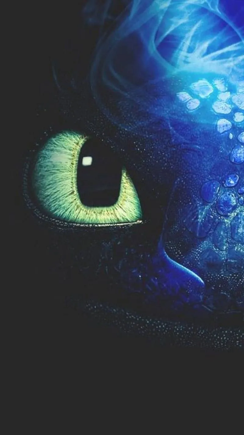 Deadly blue, httyd, night furies, HD phone wallpaper