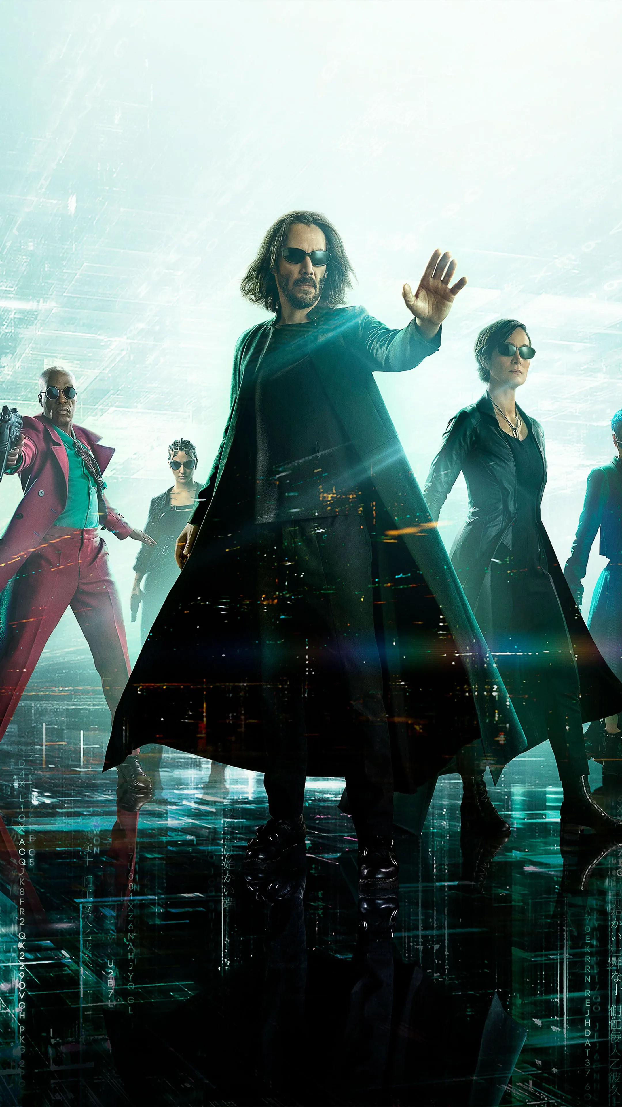 The Matrix Resurrections Poster Keanu Reeves 4K Ultra HD Mobile Wallpaper for iPhone & Android
