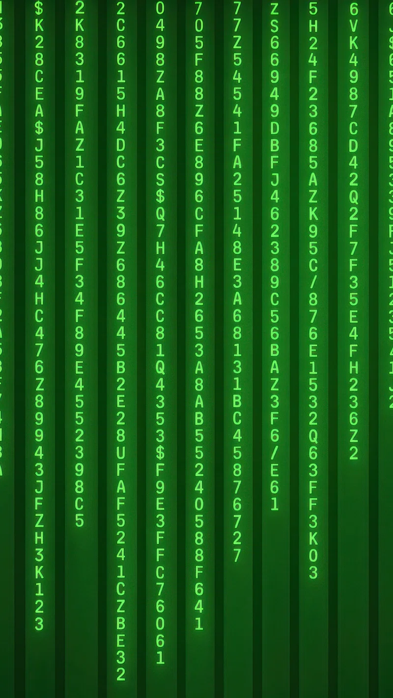 Binary code digital matrix wallpaper. Free Photo Illustration