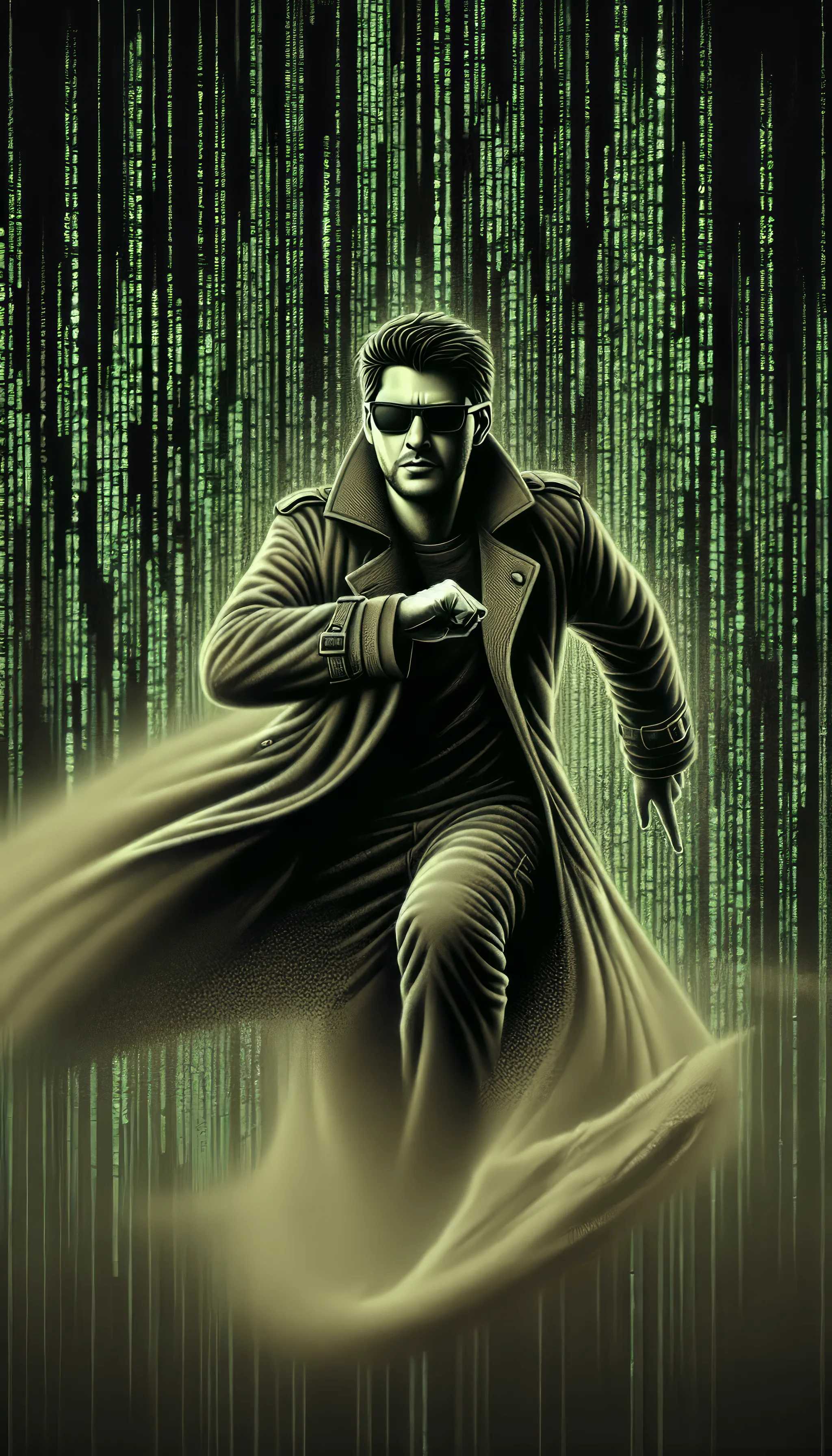 Trinity (The Matrix) Phone Wallpaper