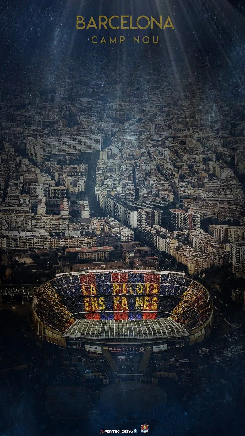 Camp Nou, barca, barcalona, camnou, sport, stranger, things, wall, witch, HD phone wallpaper